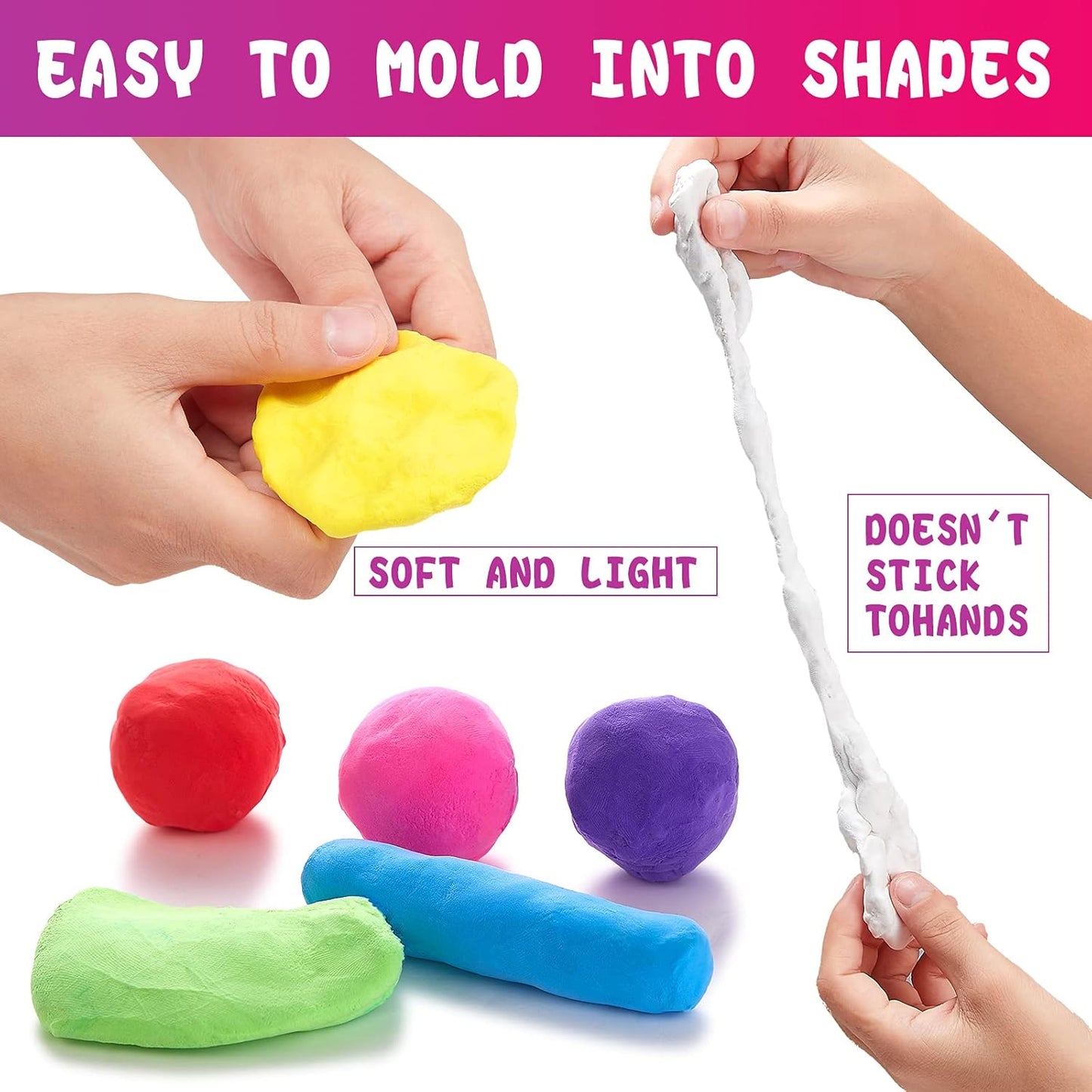 Kids 12 Color Antibacterial Modelling Clay Set for Creative Fun - Happy Price - Image 4