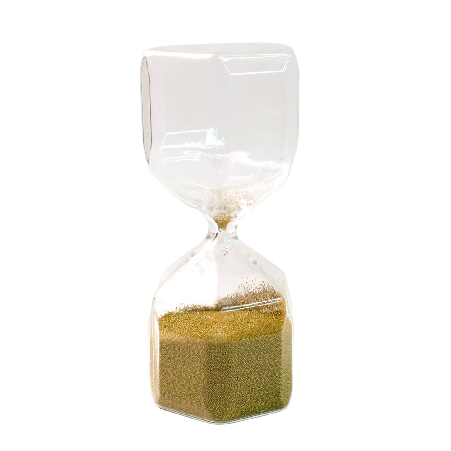 Faceted Glass Sand Timer - 4 Minute Decor Piece (1 Pc) - Happy Price - Image 4