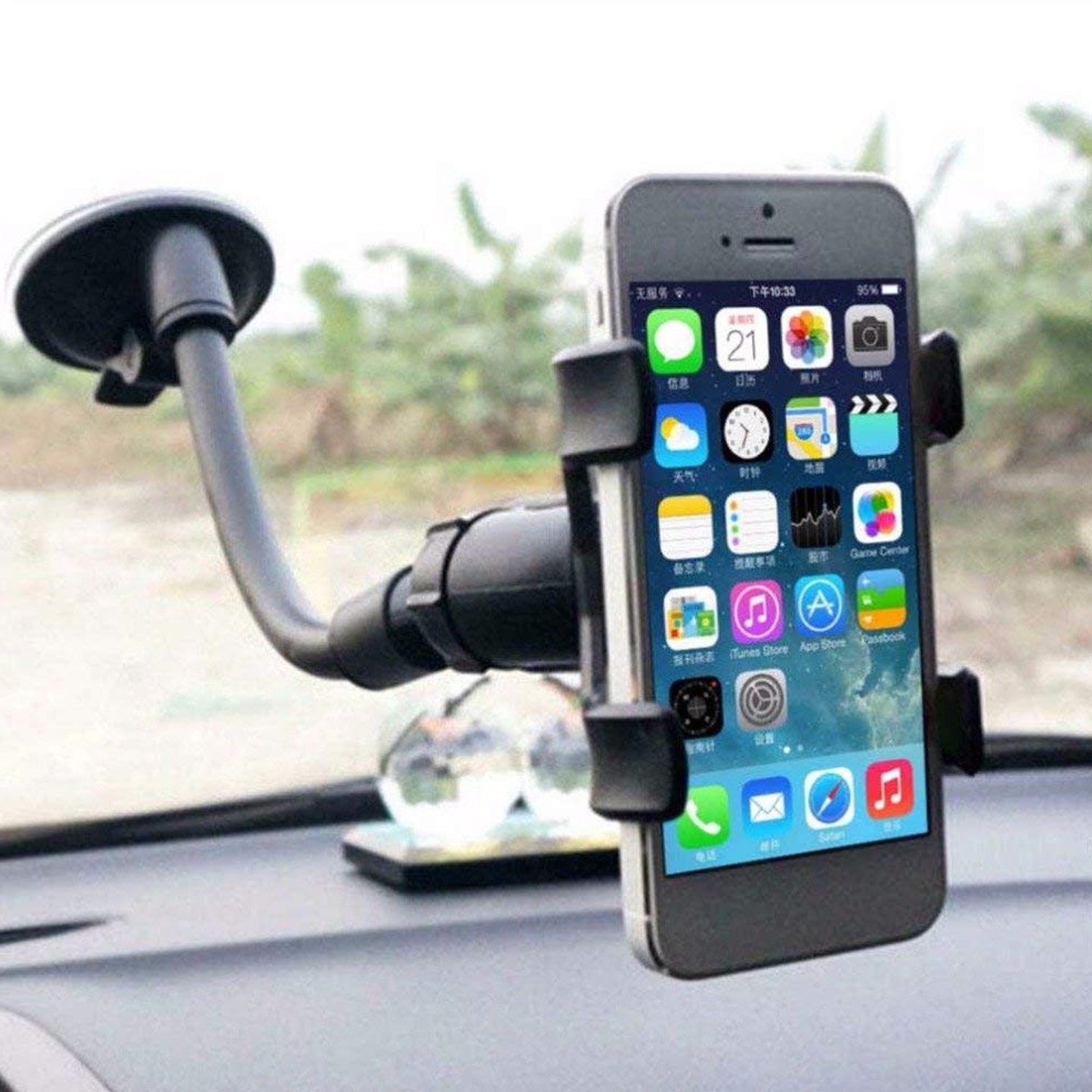 Flexible Mobile Stand Multi Angle Adjustment With 360 Degree Adjustment For Car Home Use Mobile Stand - Happy Price - Image 6