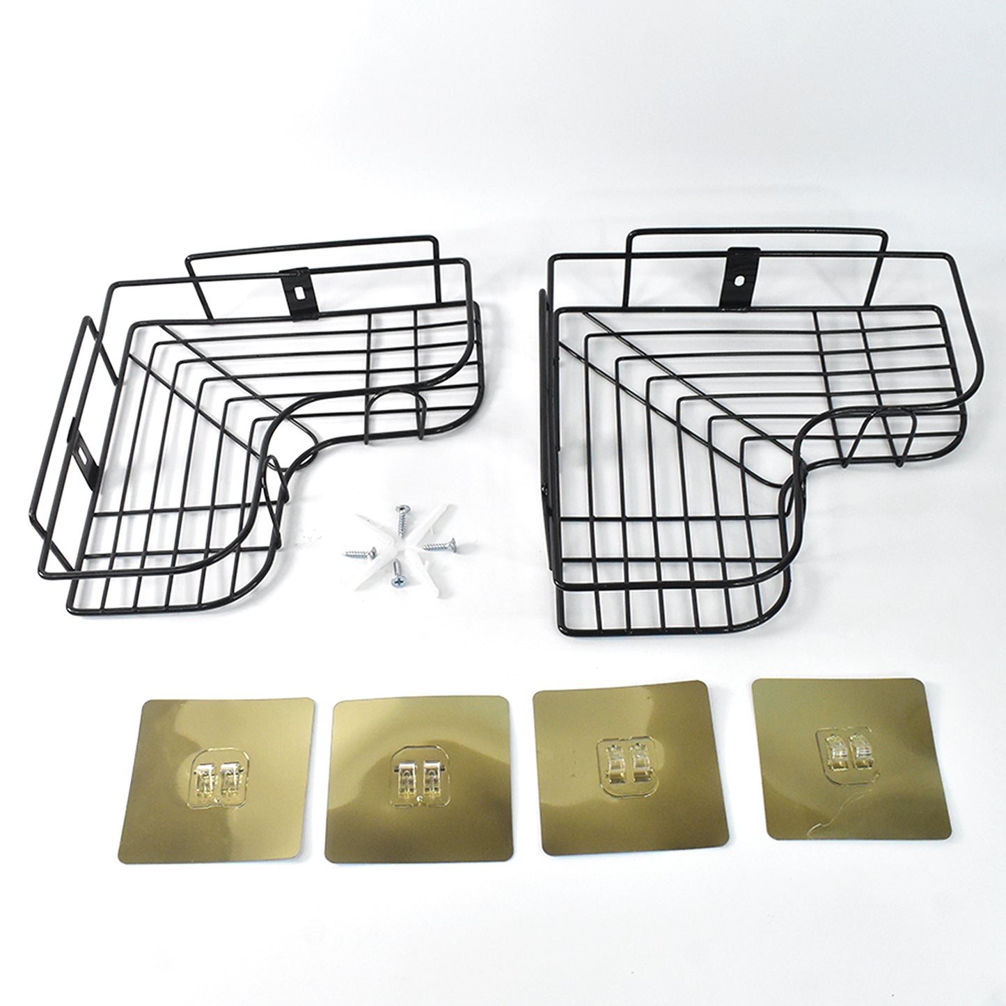 Metal Shower Shelf Shower Shelf Without Drilling (2 Pc) - Happy Price - Image 4