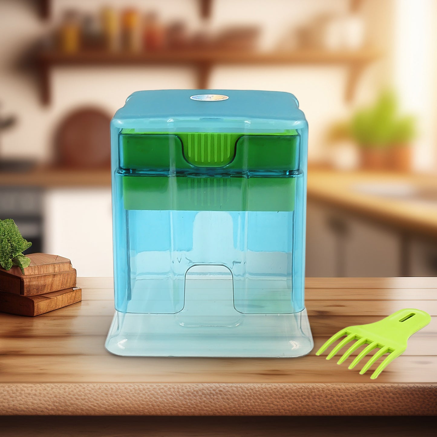 2 In 1 Potato Chipser Slicer French Fries Maker Finger Chips Plastic Two Blades Finger Chips Cutter For Kitchen Accessoryvegetable Fruit Slicer (1 Pc) - Happy Price - Image 2