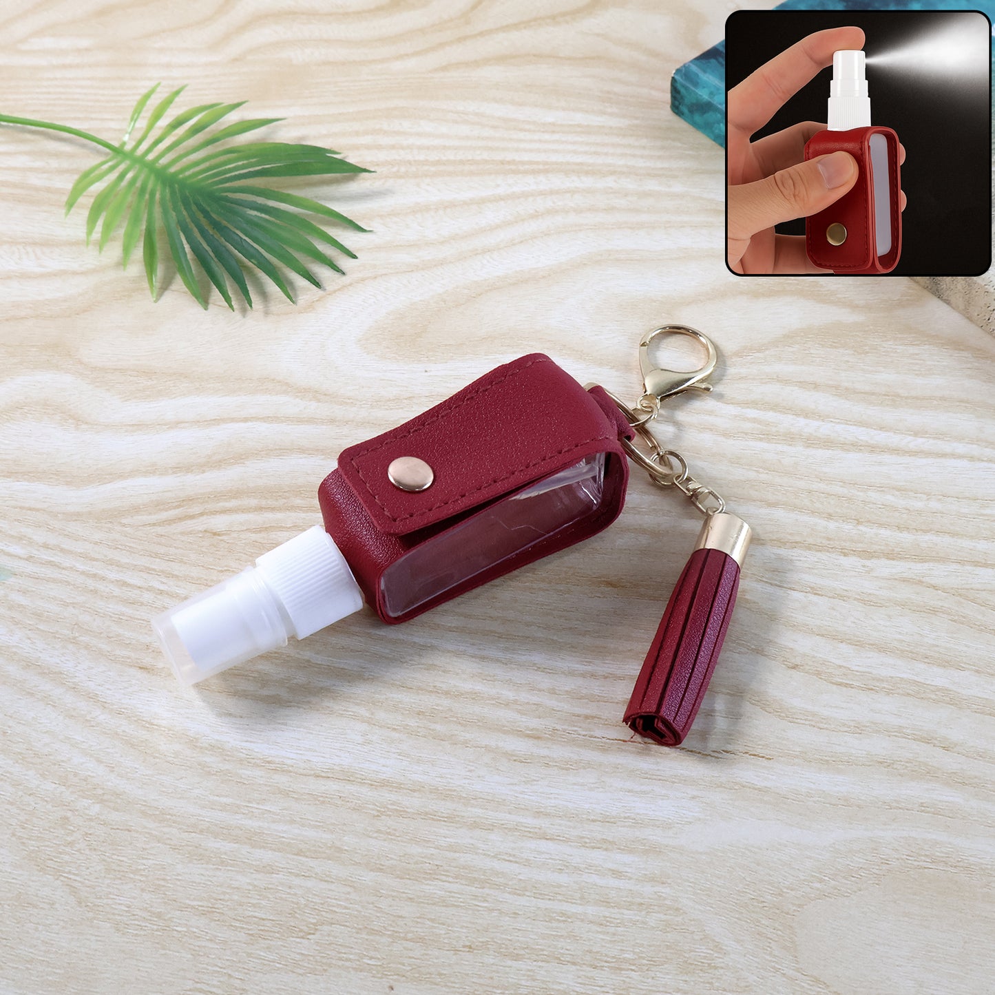 Portable Hand Sanitizer Holder Keychain with Tassel - 1 Pc - Happy Price - Image 6