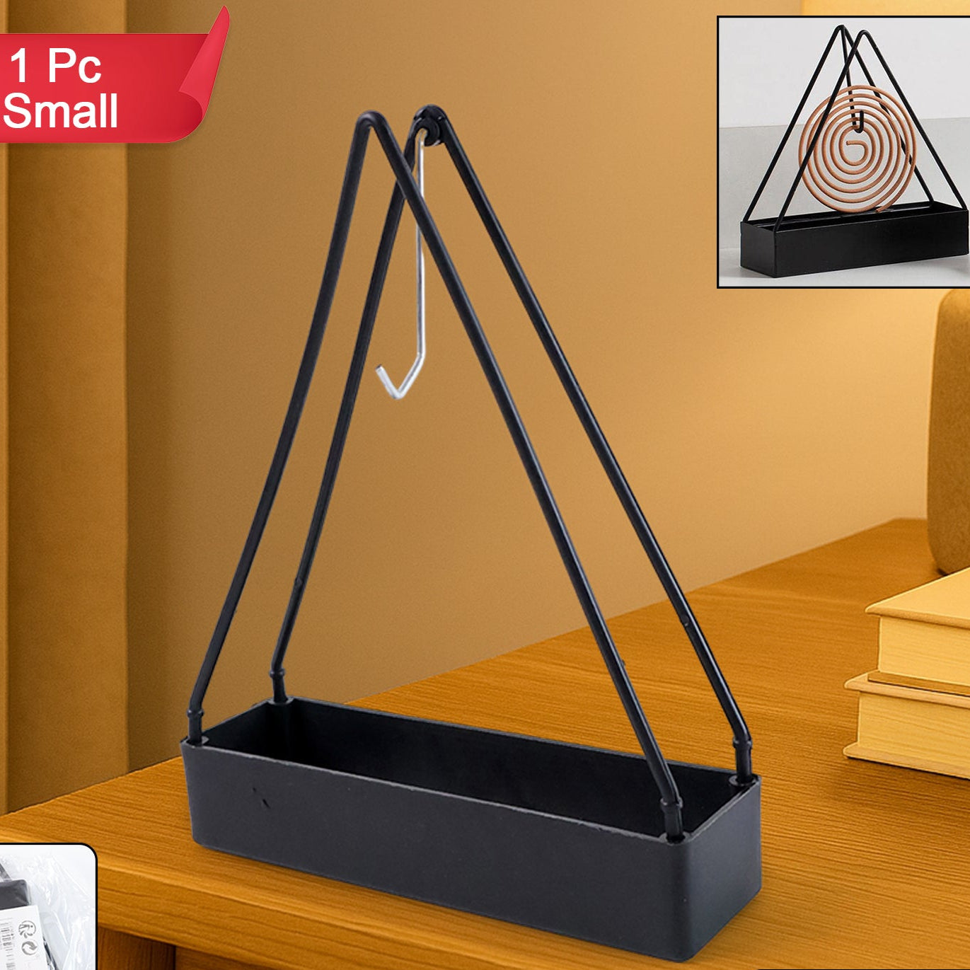 Compact Triangle Mosquito Coil Stand (1 Pc) - Happy Price - Image 1