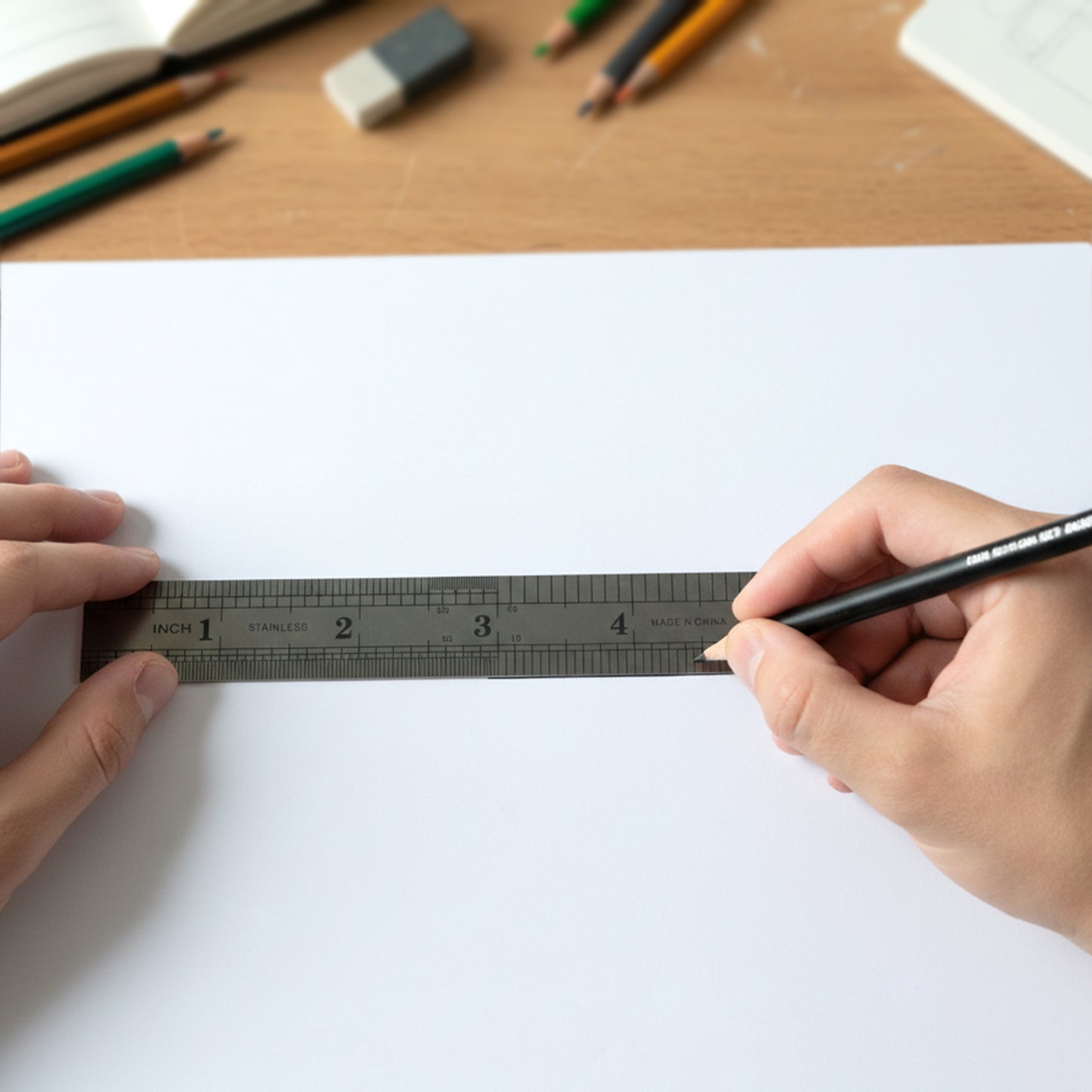 15 cm Measuring Scale Ruler (1 Pc) - Accurate Straight Edge Tool - Happy Price - Image 6