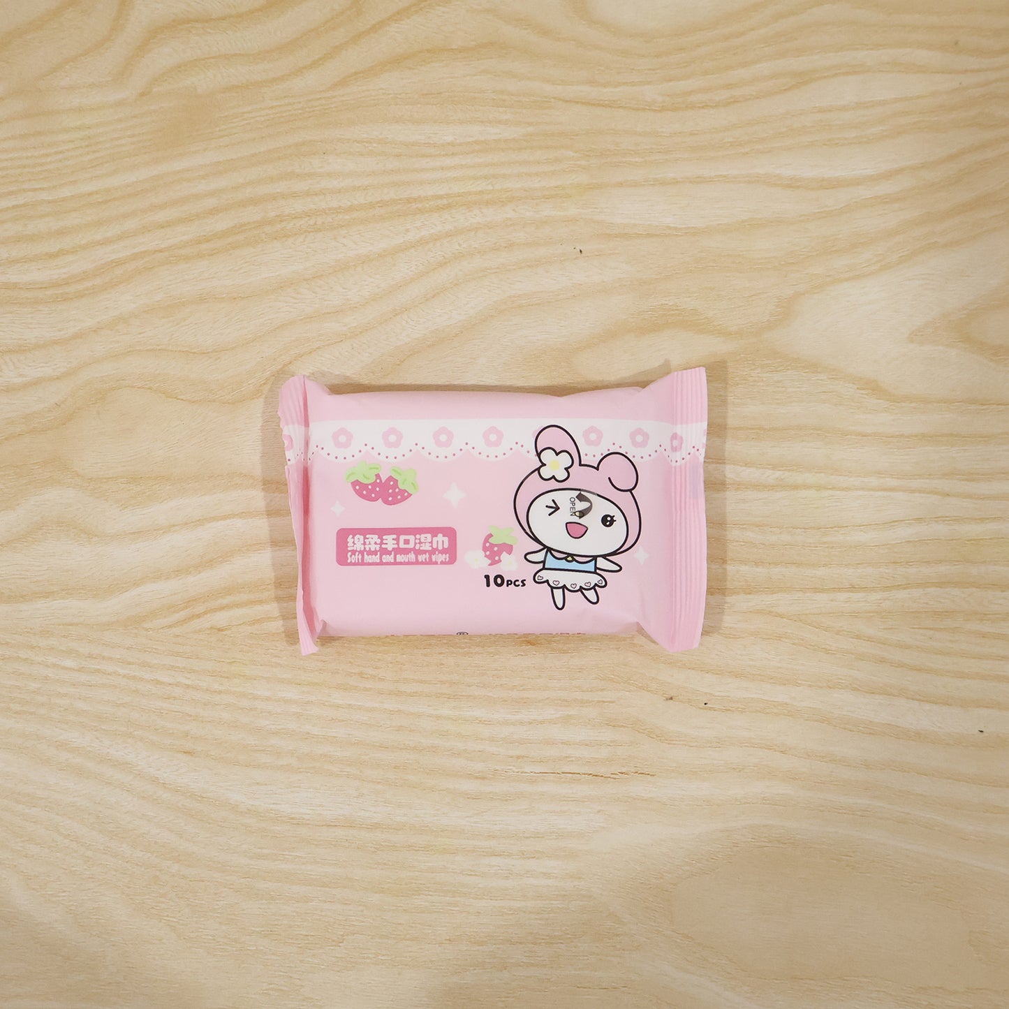 Cartoon Print Soft Wet Wipes - 10 Pieces Per Pack - Happy Price - Image 7