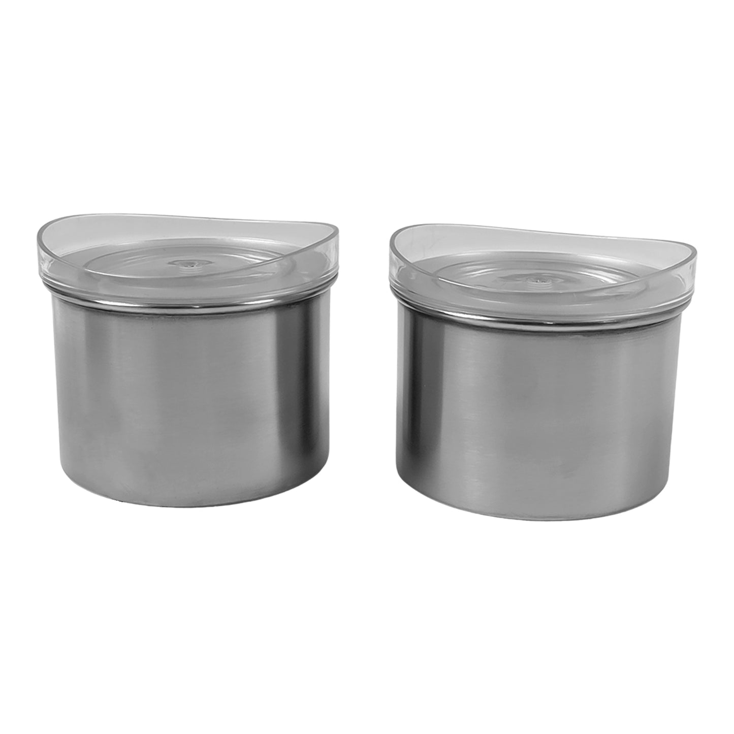 Multipurpose Stainless Steel Airtight Containers With See Through Lid (2 Pc 500 Ml) - Happy Price - Image 4