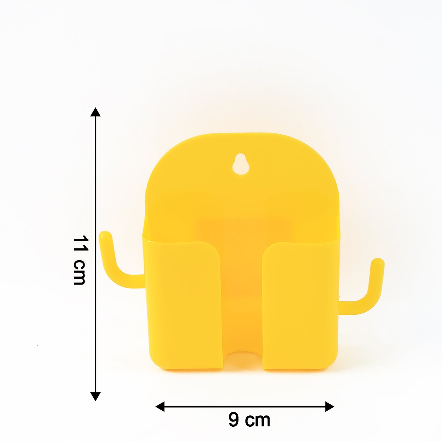1 Pc Orange Wallmount Mobile Stand With Hook For And Stuffs Purposes. - Happy Price - Image 3
