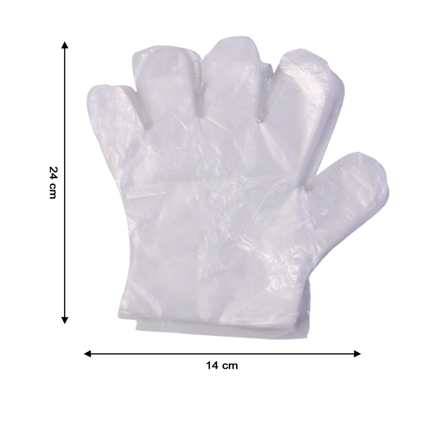 Transparent Disposable Plastic Gloves - 100 Piece Pack for Kitchen & Cleaning - Happy Price - Image 5