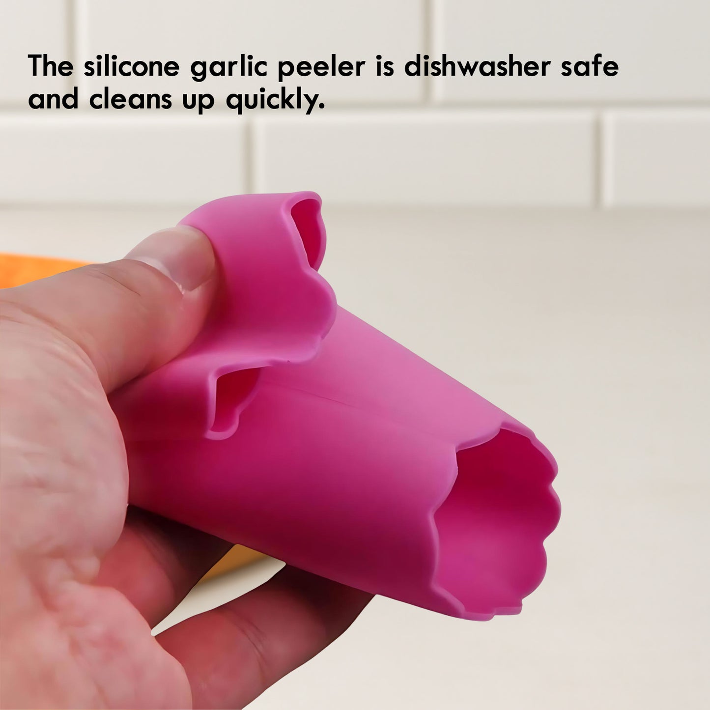 Silicone Garlic Peeler Tube Easy Hand Roller Peeling Tool (1 Pc) - Happy Price - Image 5