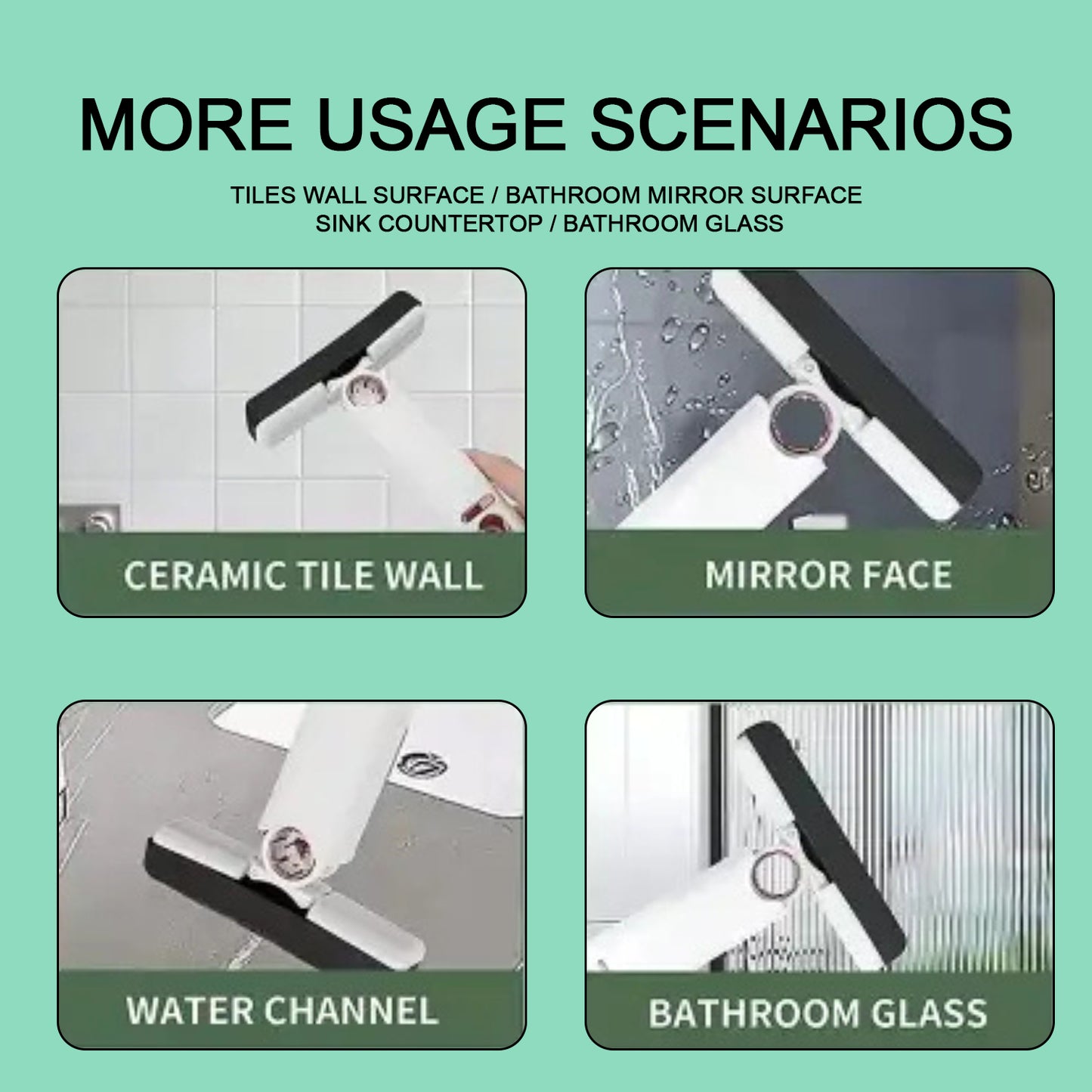 Compact Self-Squeeze Mop with PVA Sponge Head - Ideal for Quick Home Cleaning - Happy Price - Image 3