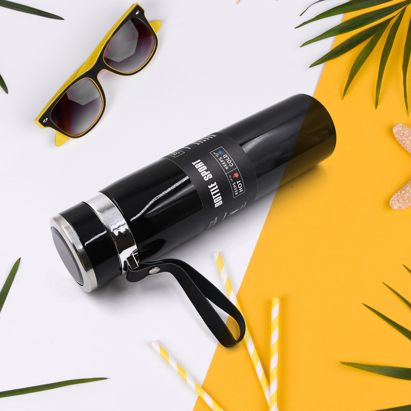 Double Stainless Steel Wall Flask Vacuum Insulated Water Bottle - Happy Price - Image 2