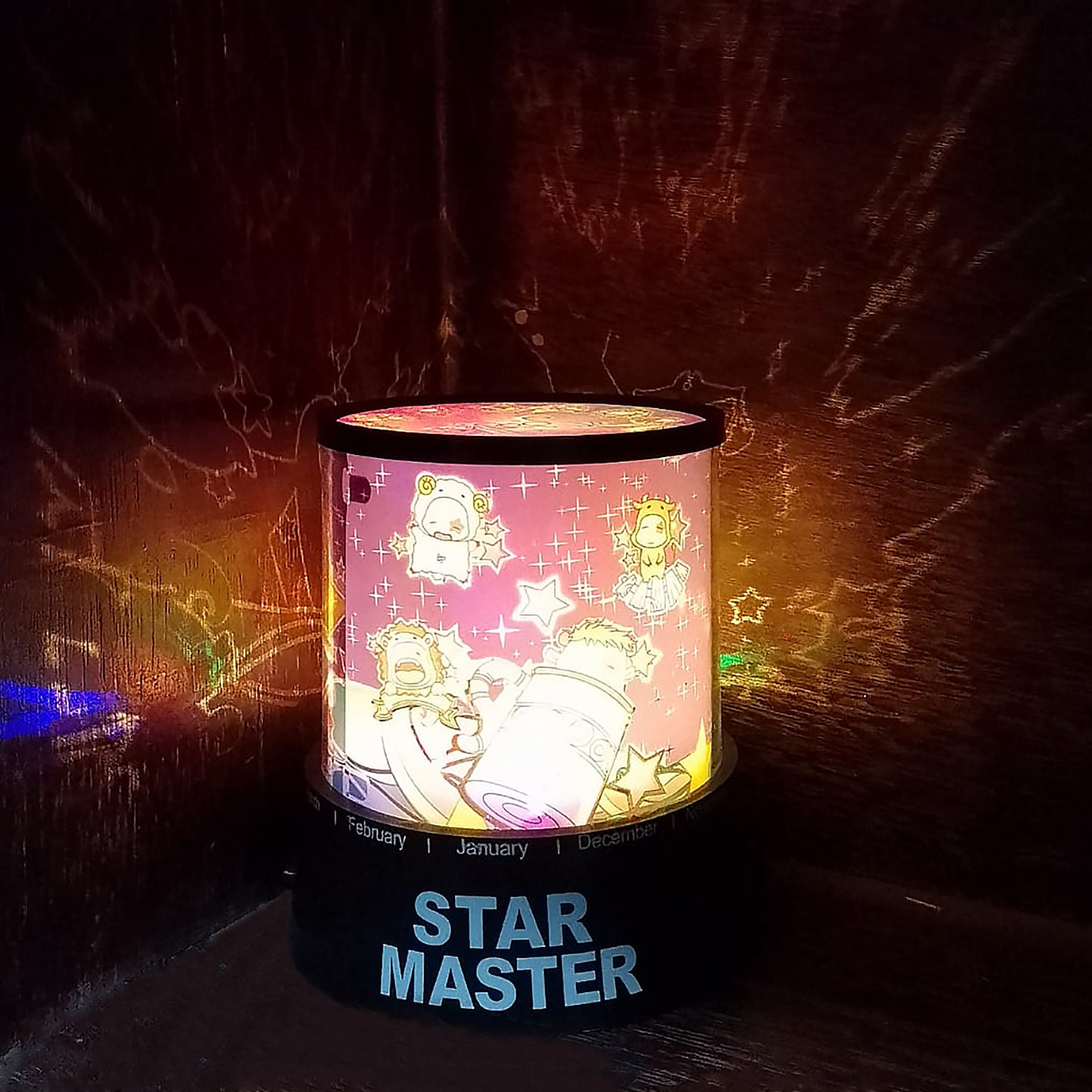 Led Projector Night Light Amazing Lamp 3 Battery Operated Lamps Rotation With The Music Function Master For Kids Bedroom Home Decoration Nightromantic Gift (Battery Not Included 1 Pc) - Happy Price - Image 3