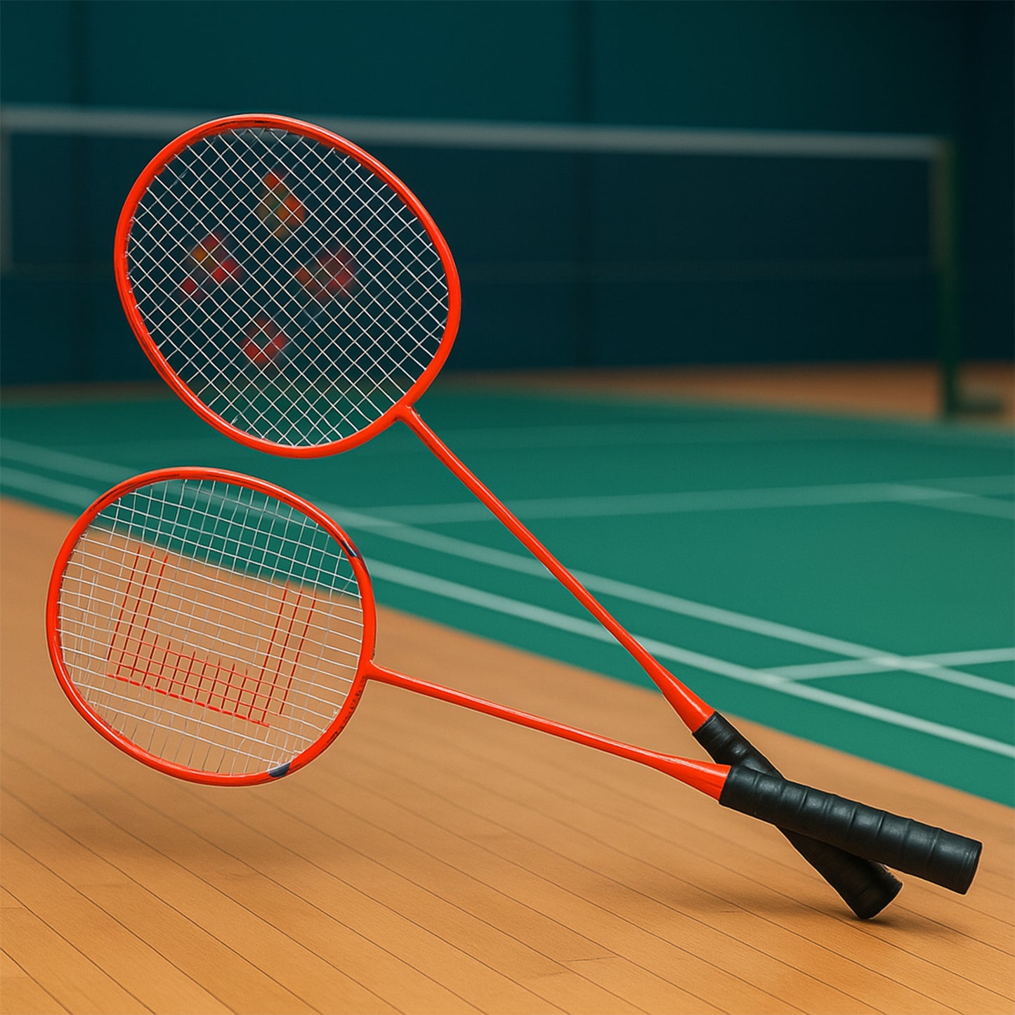 2 Pc Kids Badminton Racket Set with Carry Bag - Lightweight Fun for Beginners - Happy Price - Image 9