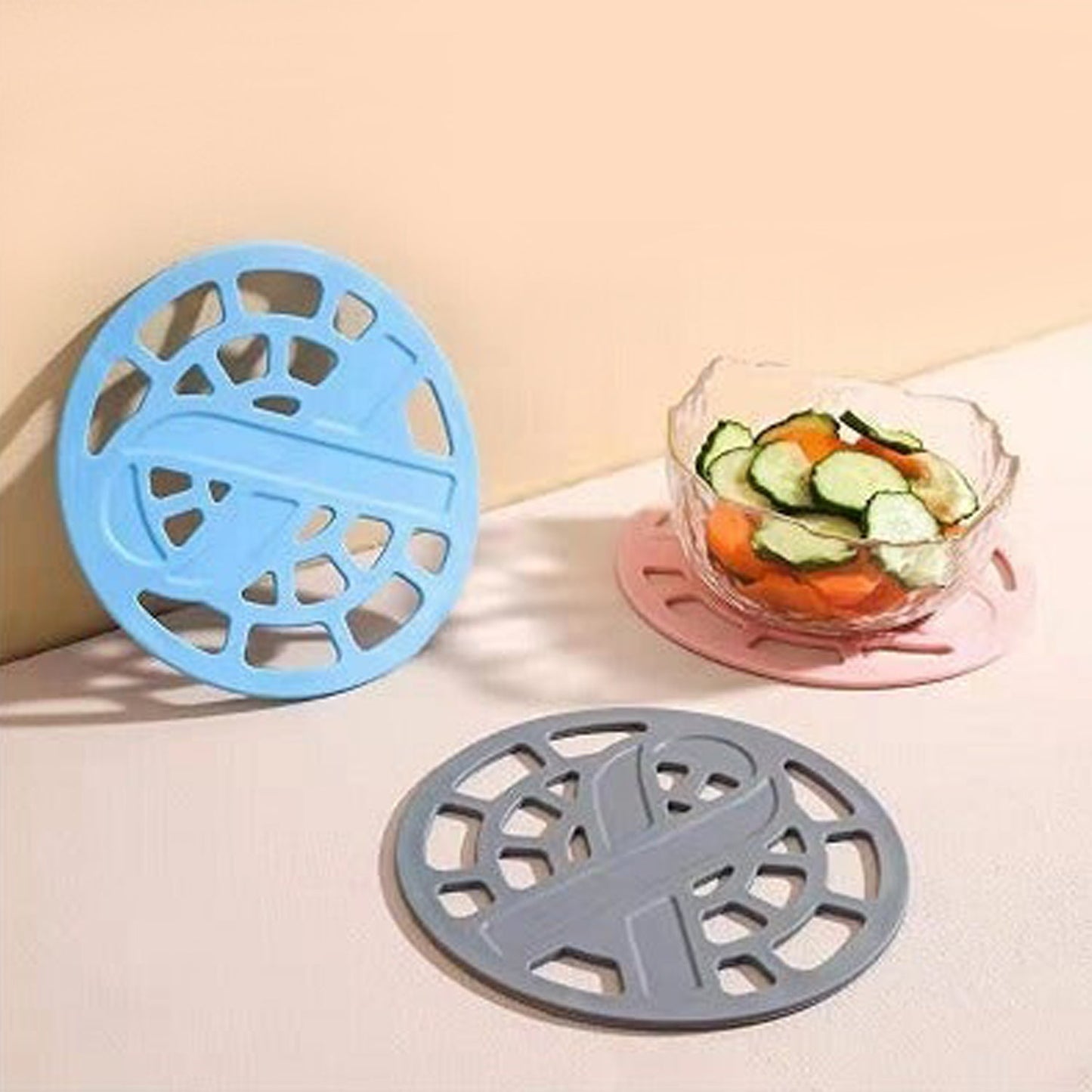 1pc Silicone Fancy Coaster For Holding Bowls And Utensils Including All Kitchen Purposes. - Happy Price - Image 3