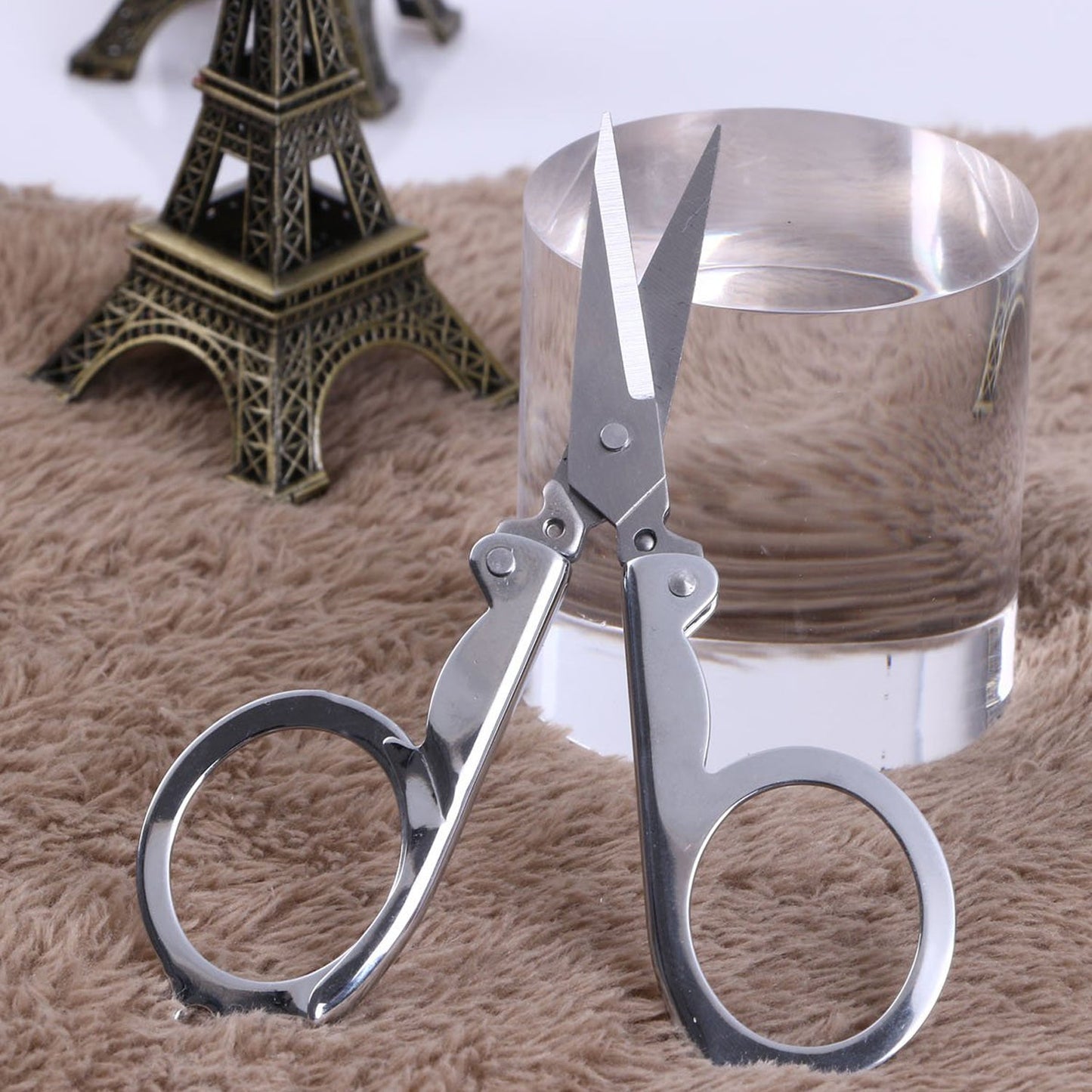Folding Scissor 3.5inch Used In Crafting And Cutting Purposes For Childrens And Adults. - Happy Price - Image 7