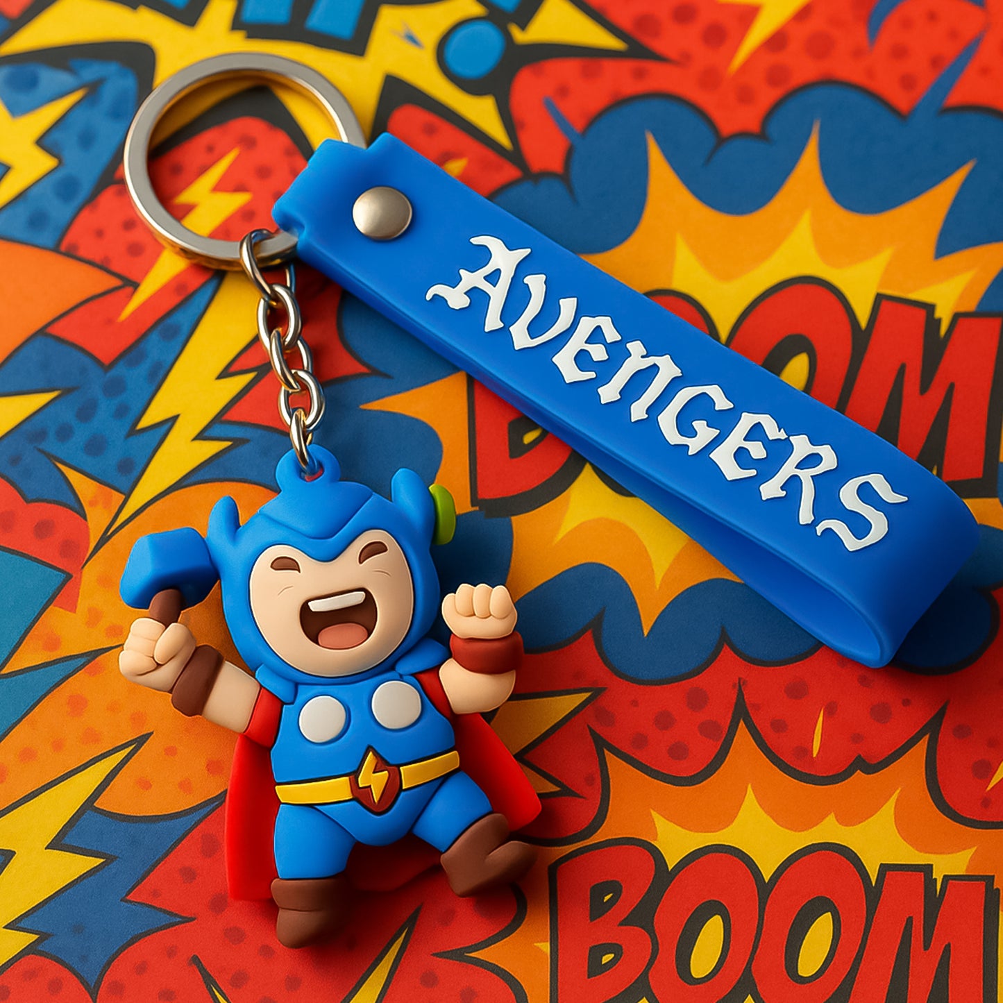 Cute Silicone 3d Key Chain With Metal Hook Strap (Pack Of 1) - Happy Price - Image 4