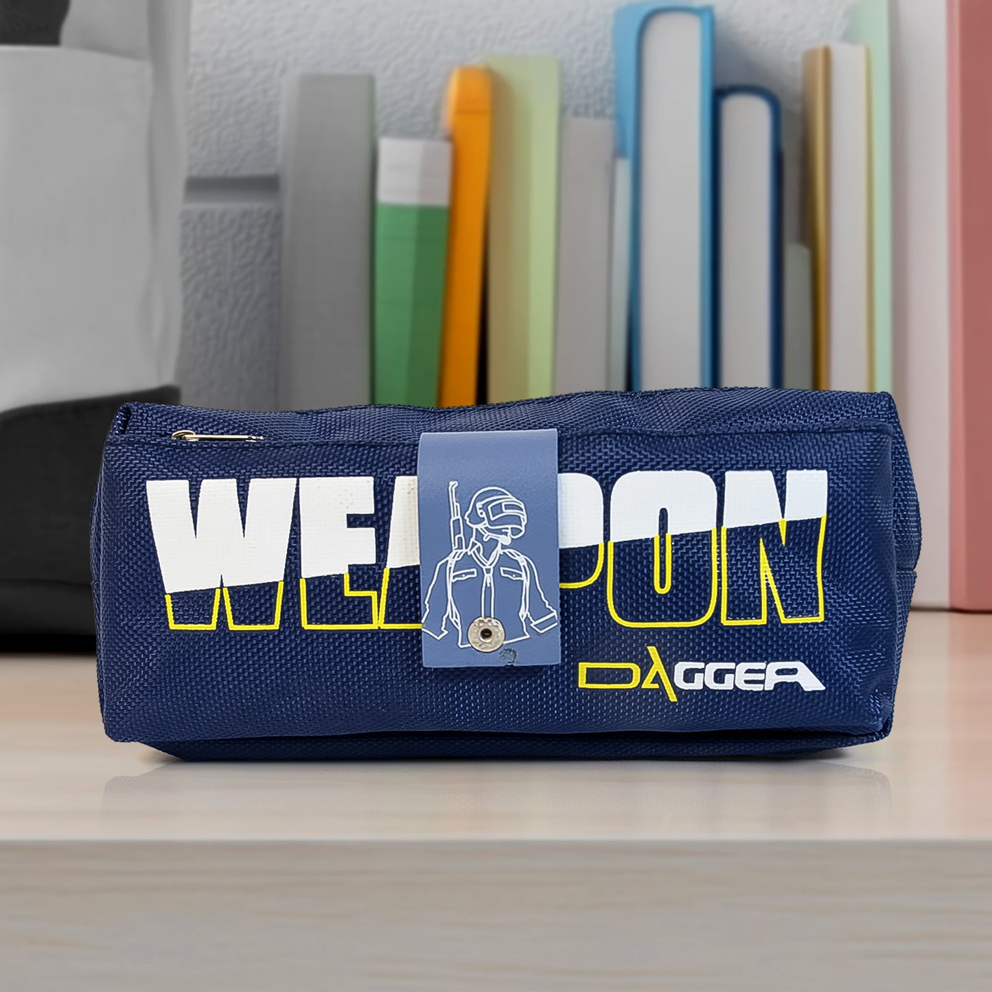 Pencil Pouch With Zipper 1 Pc 2 Compartment) - Happy Price - Image 2