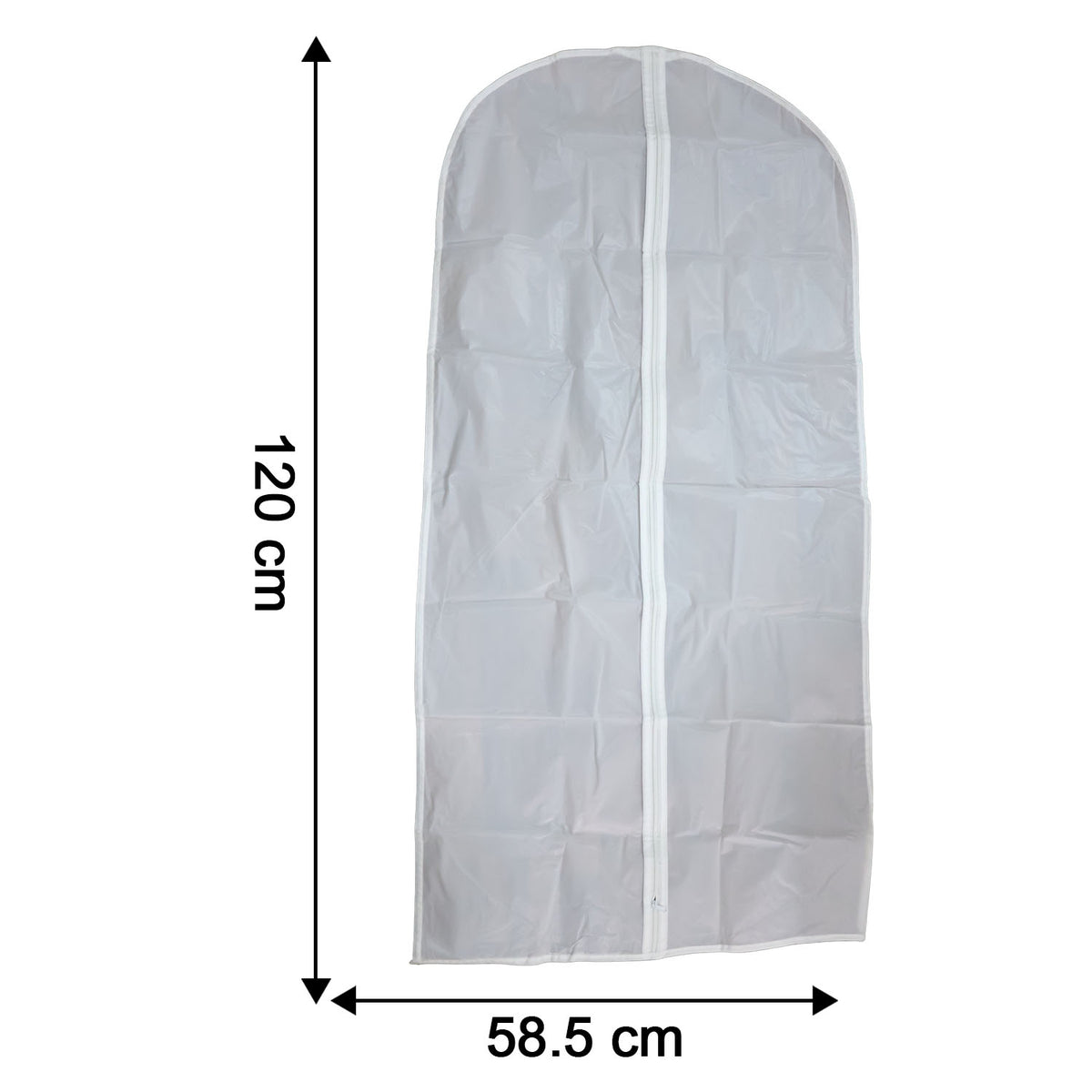 Transparent Garment Cover Bag for Long Coats, Suits, Dresses - 120 x 58 cm (1 Pc) - Happy Price - Image 5