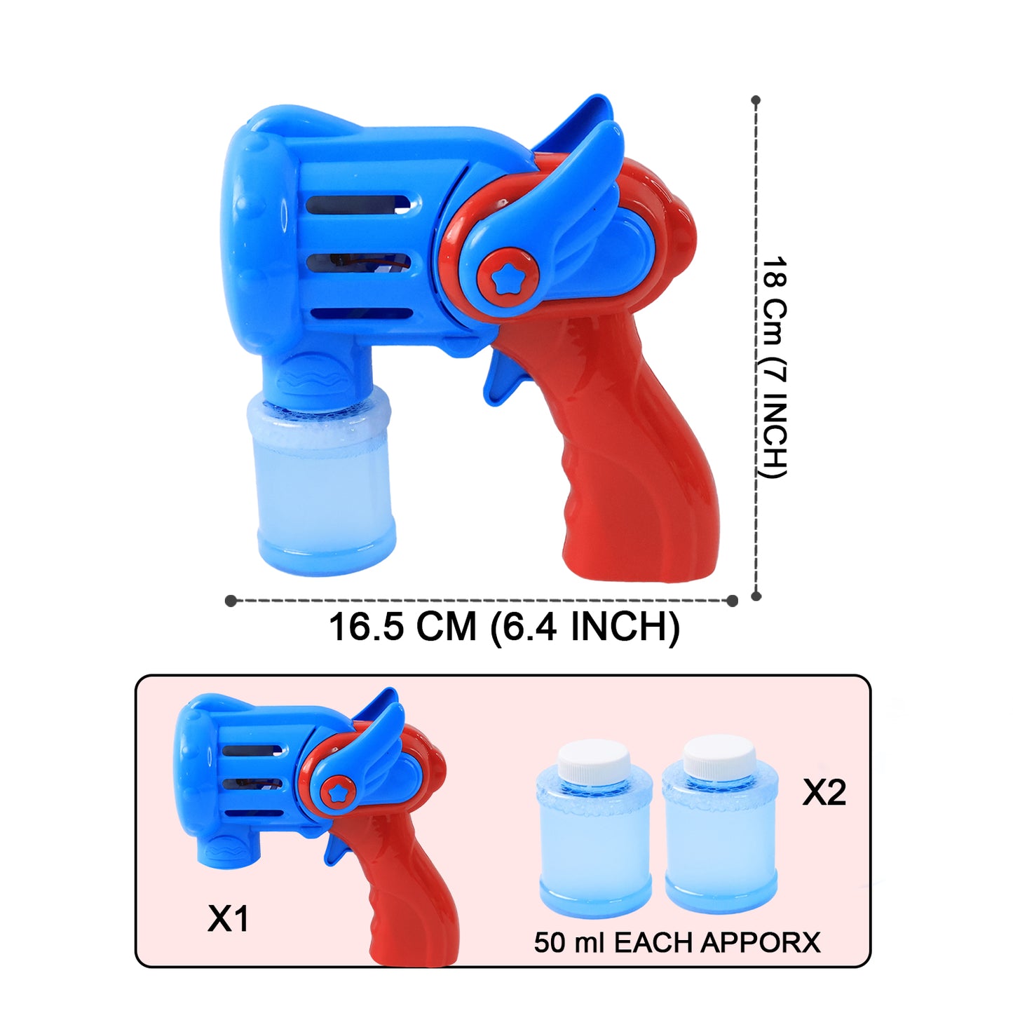Rechargeable Bubble Gun Toy For Kids (1 Set) - Happy Price - Image 5