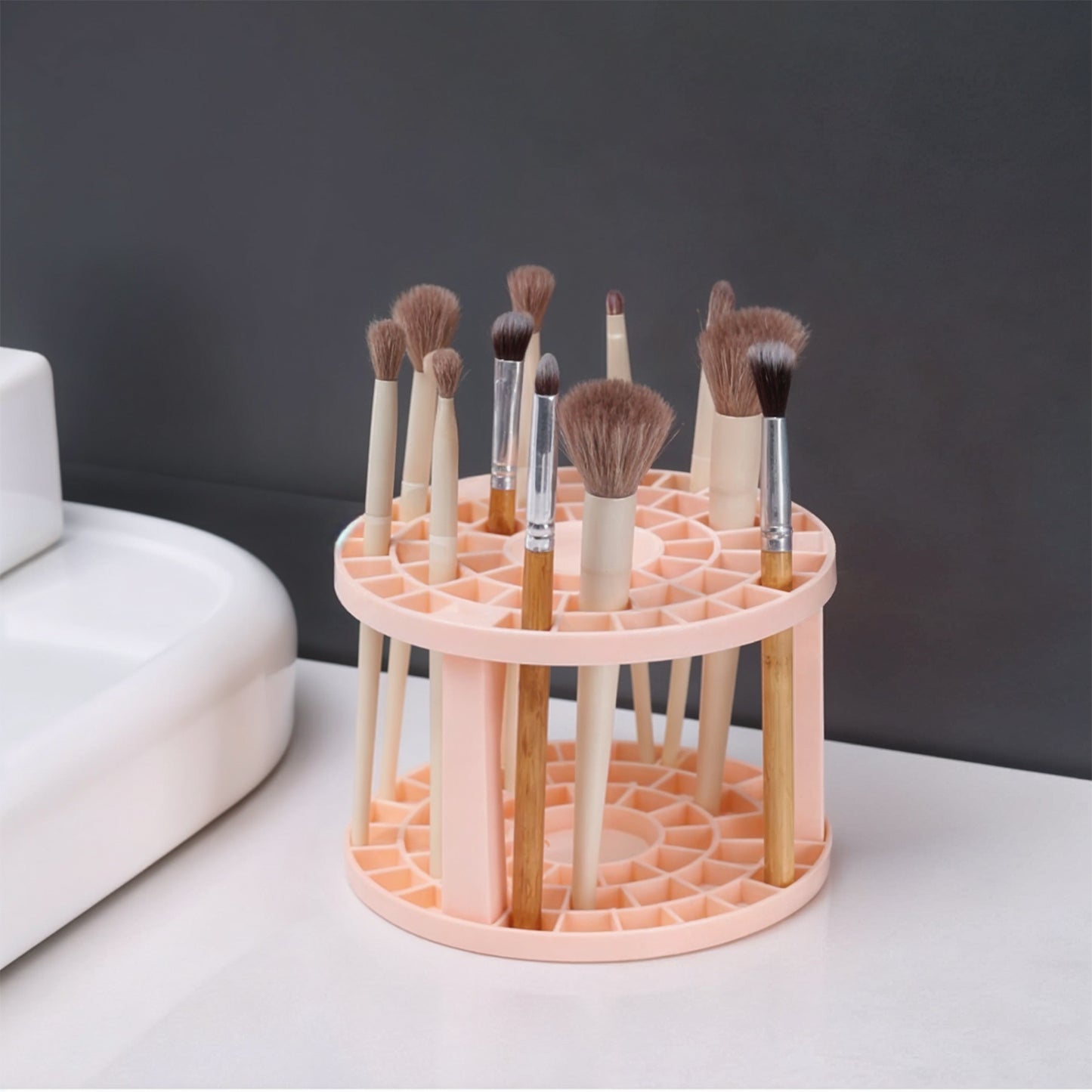 Rotating Makeup Brush Holder Stand (1 Pc) - Happy Price - Image 6