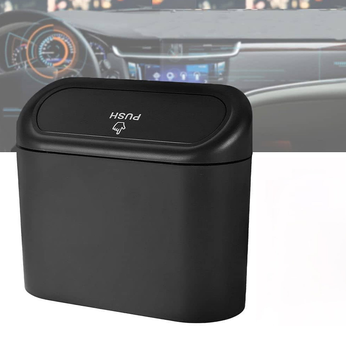 Compact Car Dustbin with Lid - Waterproof & Leak-Proof Vehicle Organizer (1 Pc) - Happy Price - Image 7