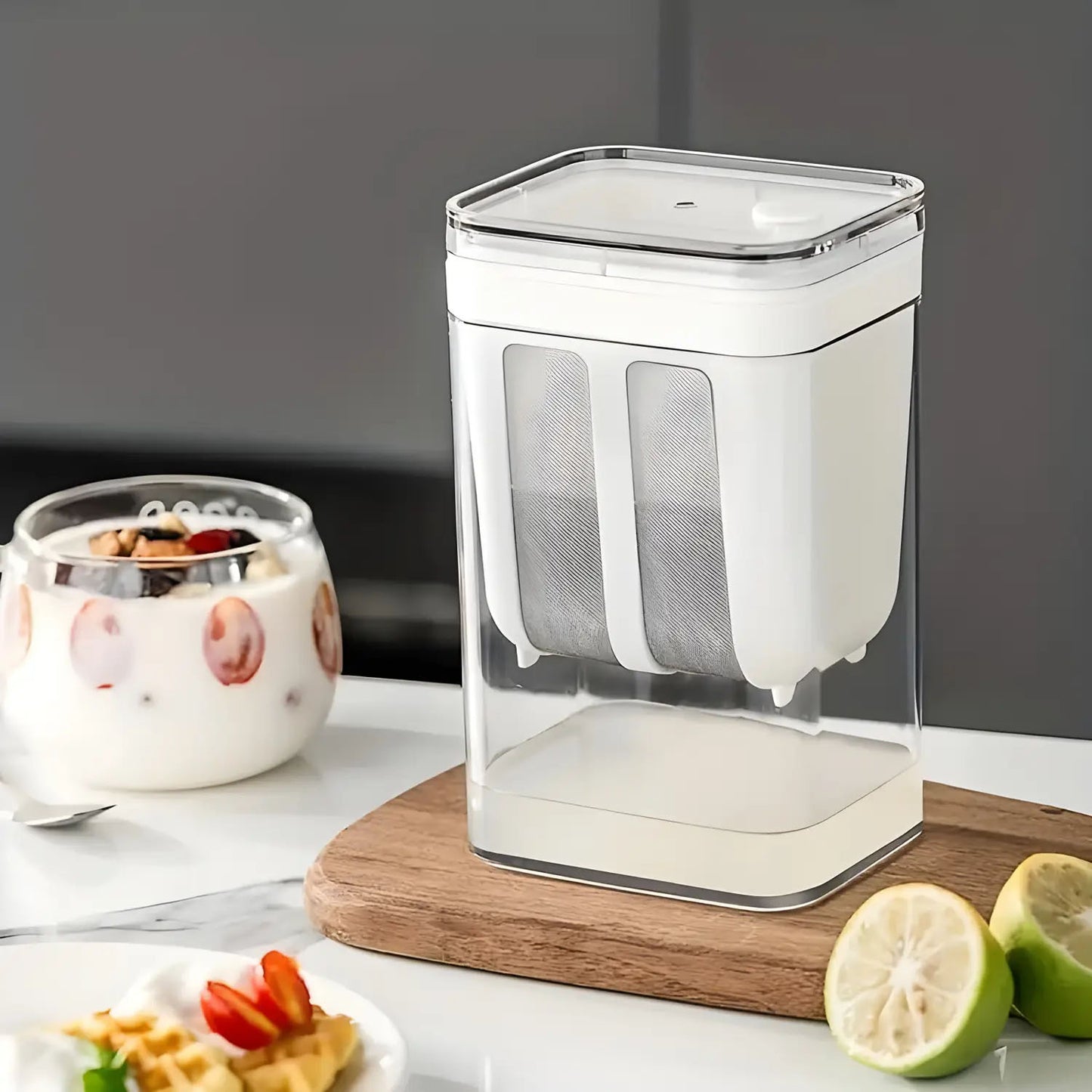 2-in-1 Yogurt Maker & Greek Yogurt Strainer Container - Happy Price - Image 3