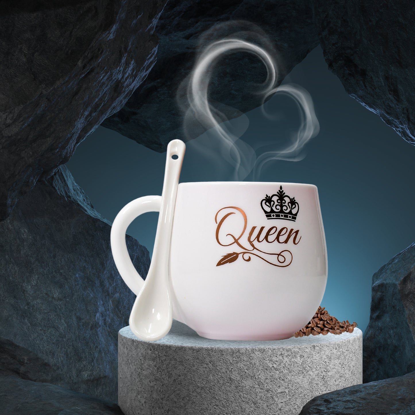 Multi Design Coffee Mug With Spoon And Box Packing. Ceramic Mugs To Gift Your Best Friend Tea Mugs Coffee Mugs Microwave Safe. - Happy Price - Image 4