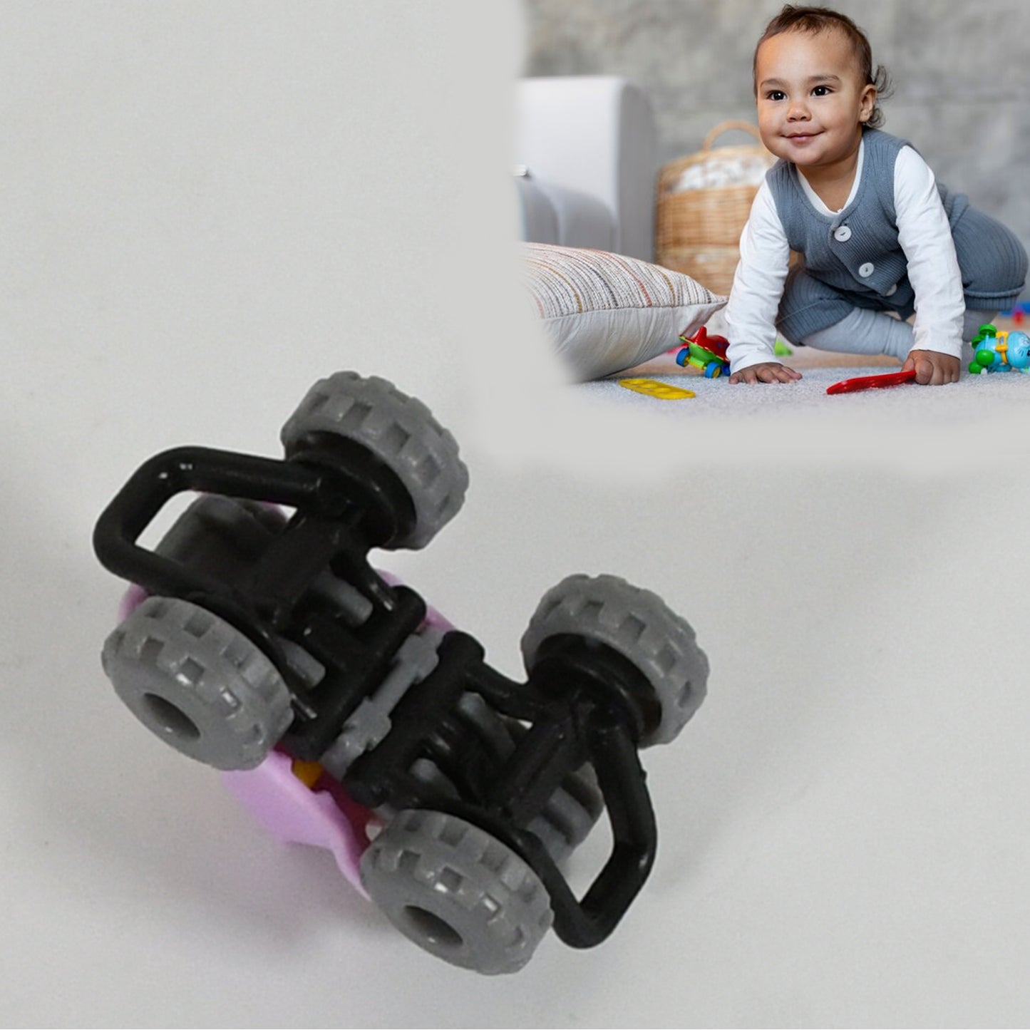 Mini Monster Trucks Friction Powered Cars For Kids Big Plastic Tires Baby Boys Super Cars Blaze Truck For Kids Gifts Toys - Happy Price - Image 6