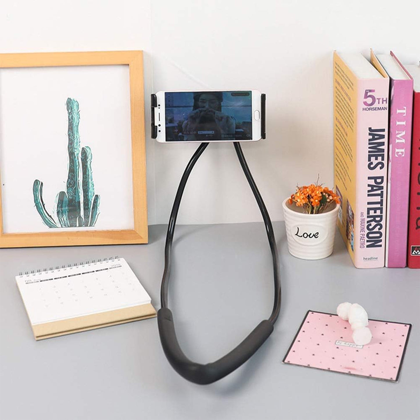 Flexible Neck Phone Holder & Desktop Stand (1 Pc) - Hands-Free Mobile Mount - Happy Price - Image 5