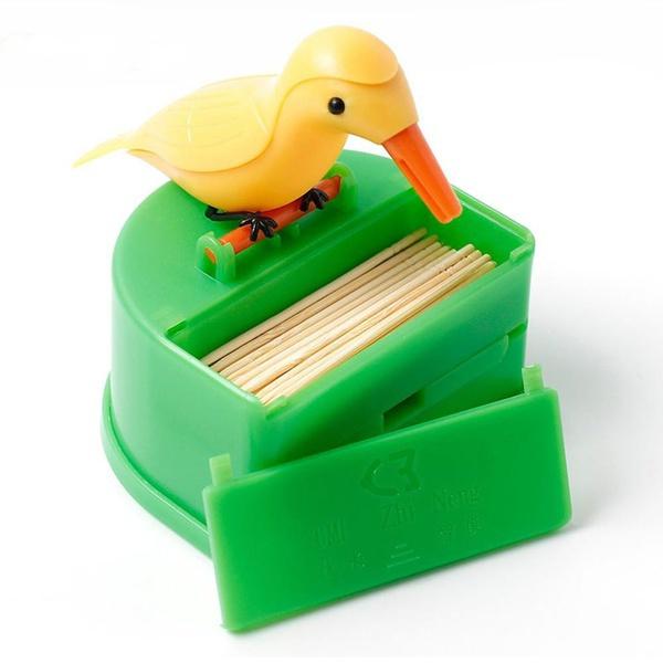 Portable Automatic Bird Toothpick Storage Box - Happy Price - Image 7
