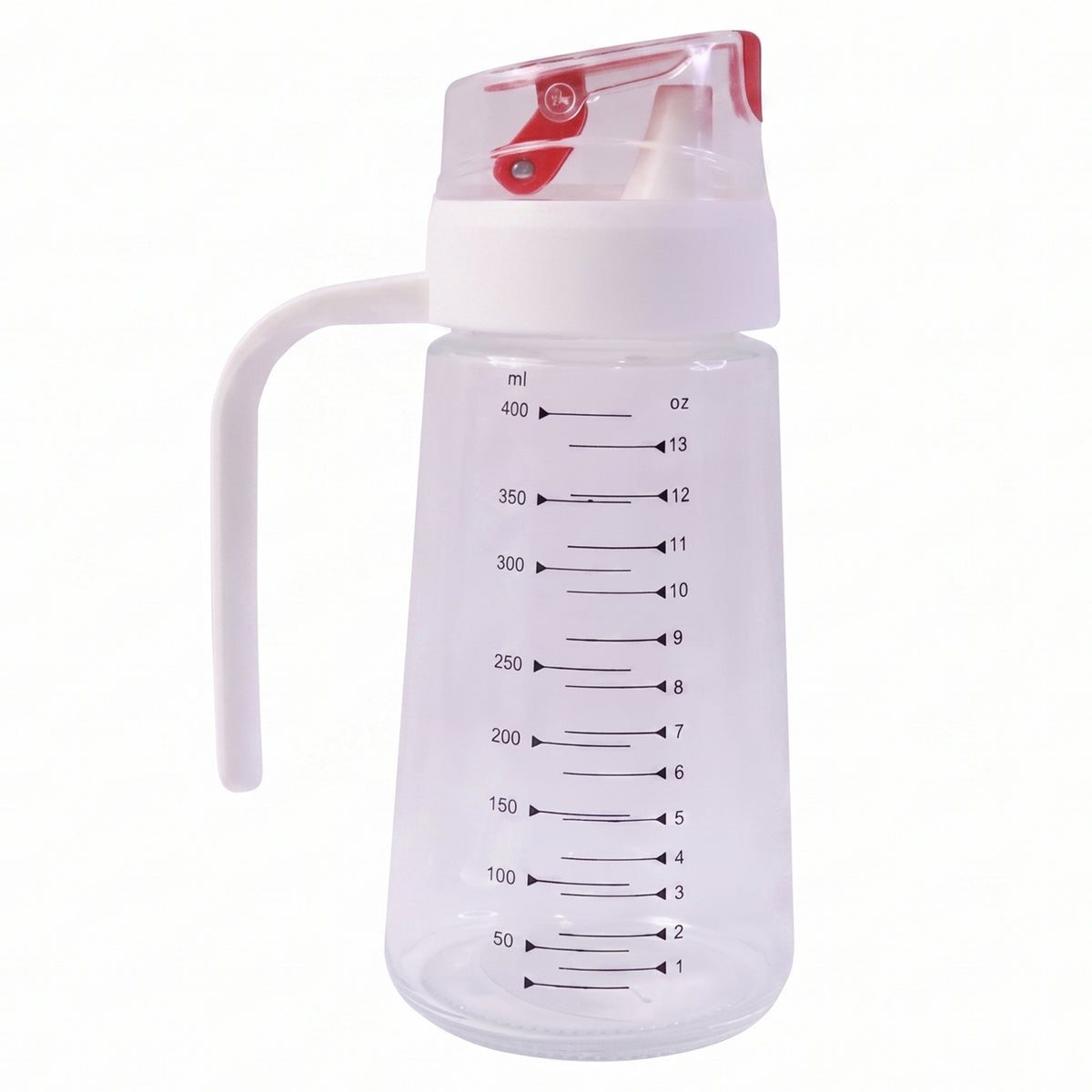 500ml Glass Oil Dispenser with Auto-Flip Cap & Side Handle - 1 Pc - Happy Price - Image 4