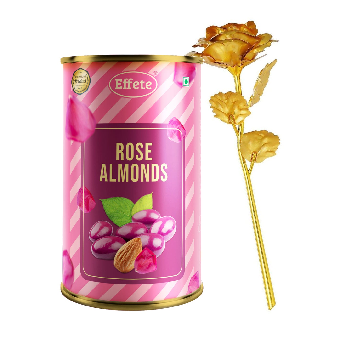 Golden Rose & Rose Almonds Gift Set - 1 Set - Happy Price - Image 4