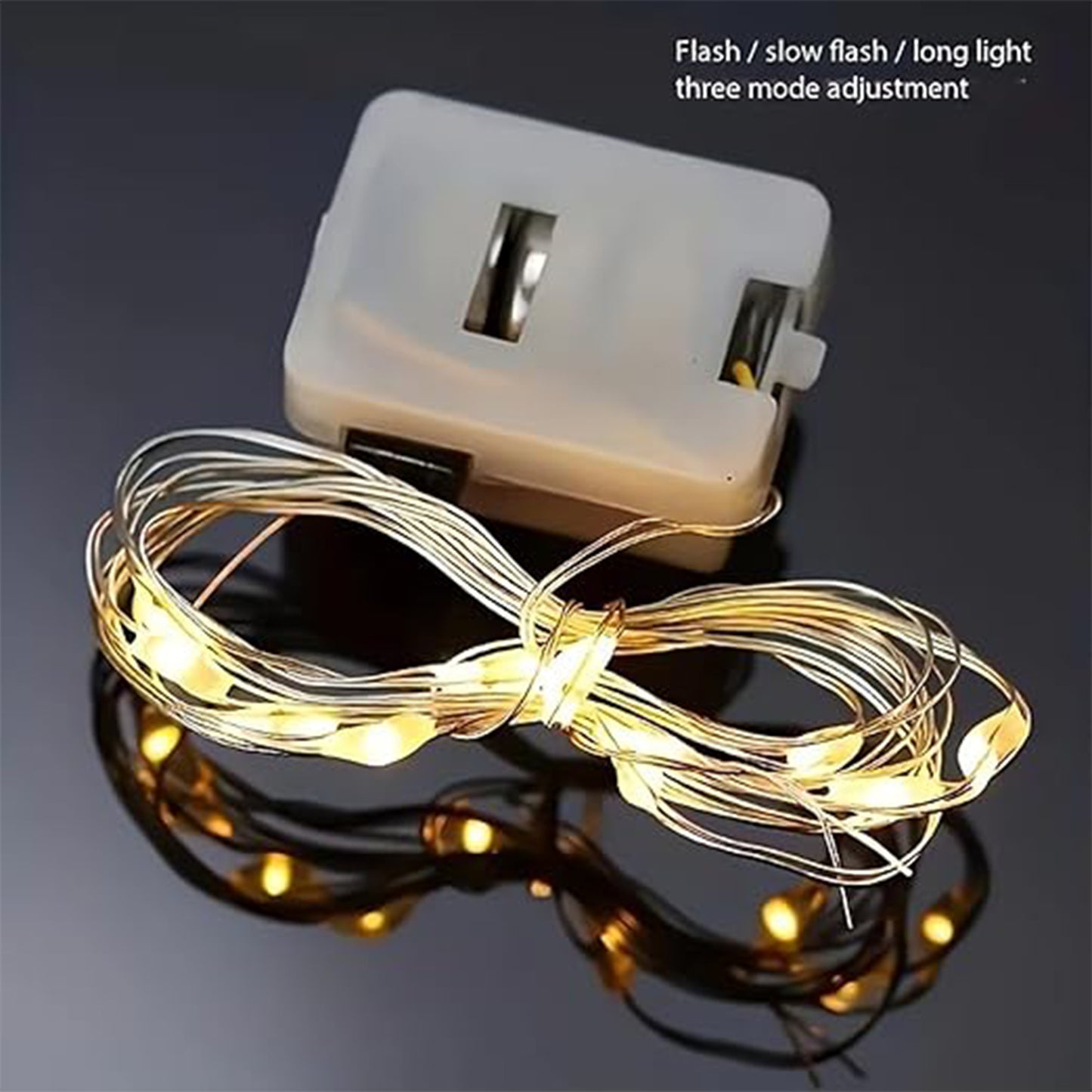 Multi LED Fairy String Lights - Battery Operated Copper Wire Decor (1 Pc) - Happy Price - Image 3