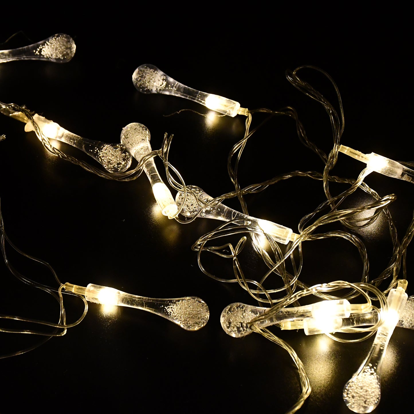 Decorative Led Lighting Chain With Crystal Water Drop Bulbs Approx 3 Mtr (1 Pc) - Happy Price - Image 5