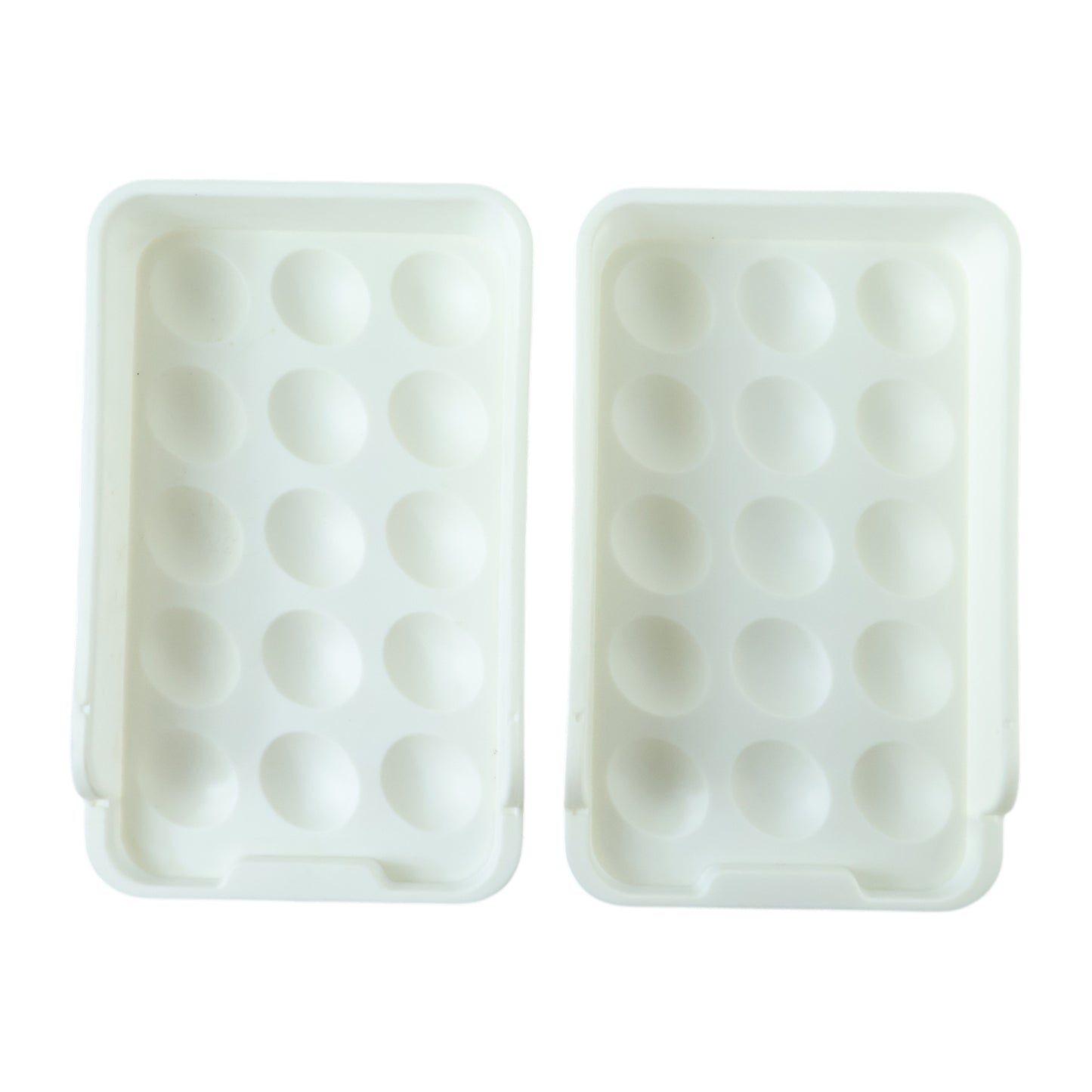 Plastic Egg Holder Tray Set - 2 Pcs for Fridge Organization - Great Price - Image 4