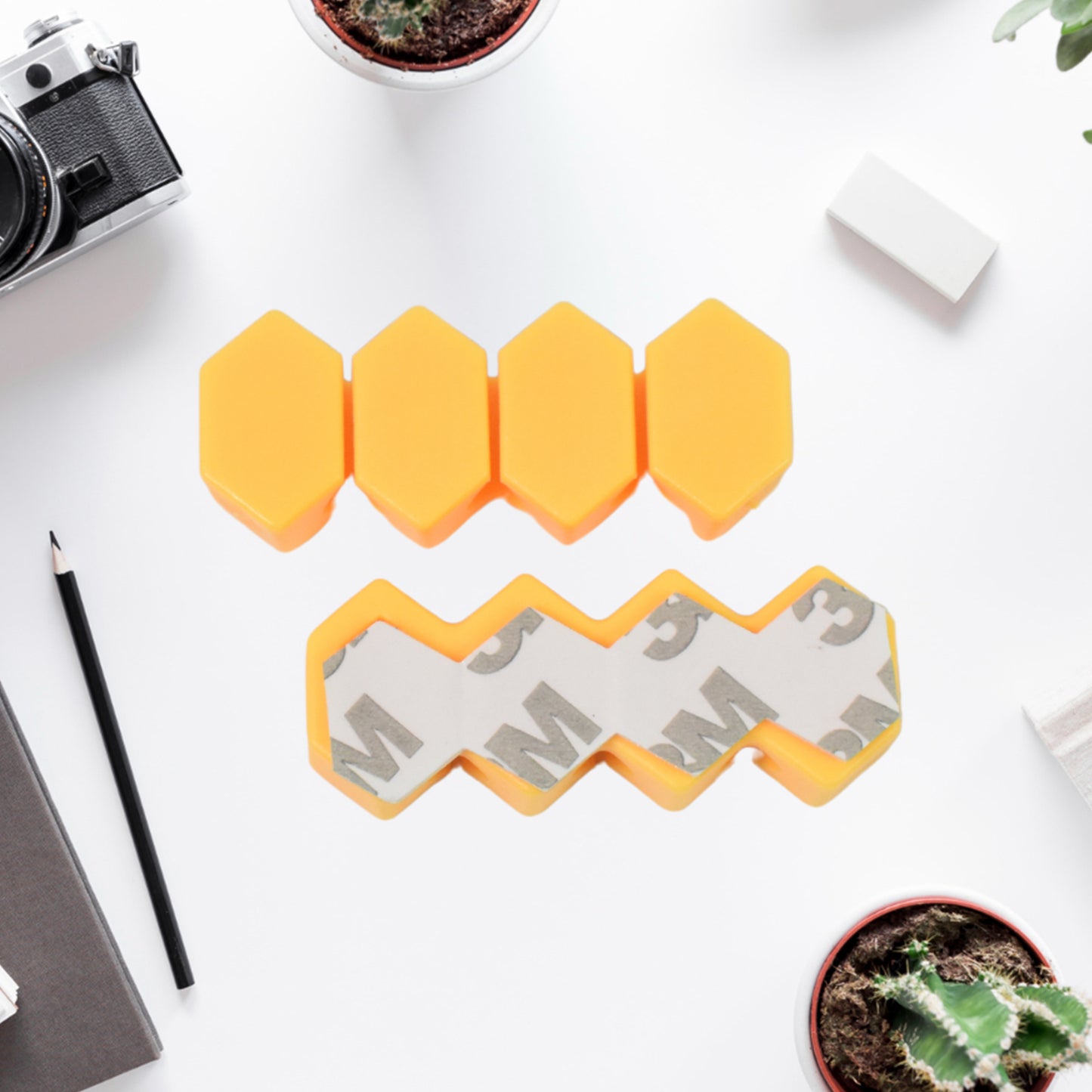 Self Adhesive Hooks For Cable Clips Desktop Cable Organizer (6 Pcs Set Mix Design) - Happy Price - Image 6