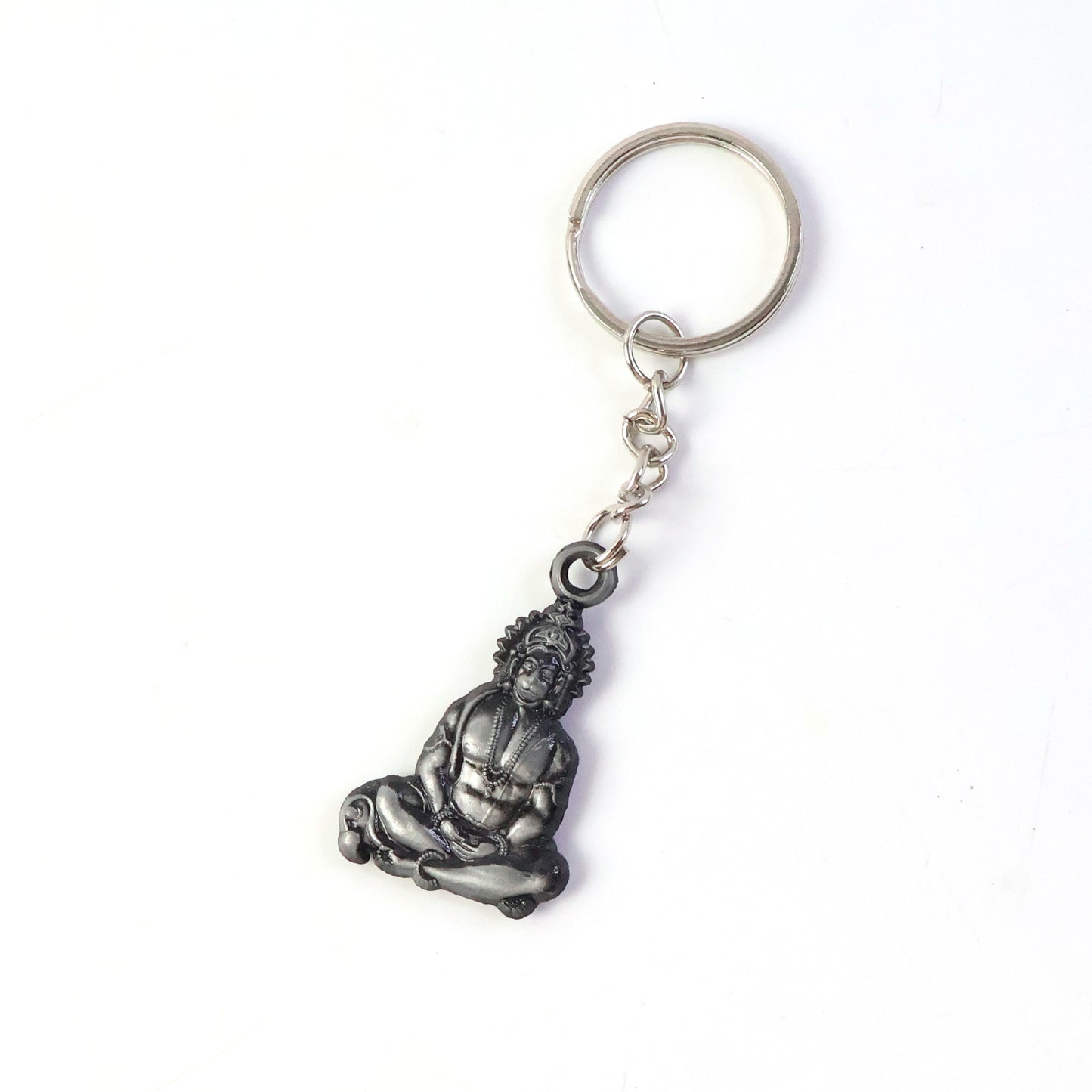 Hanuman Ji Sitting Pose Metal Keychain - Spiritual Devotional Accessory (1 Pc) - Happy Price - Image 5