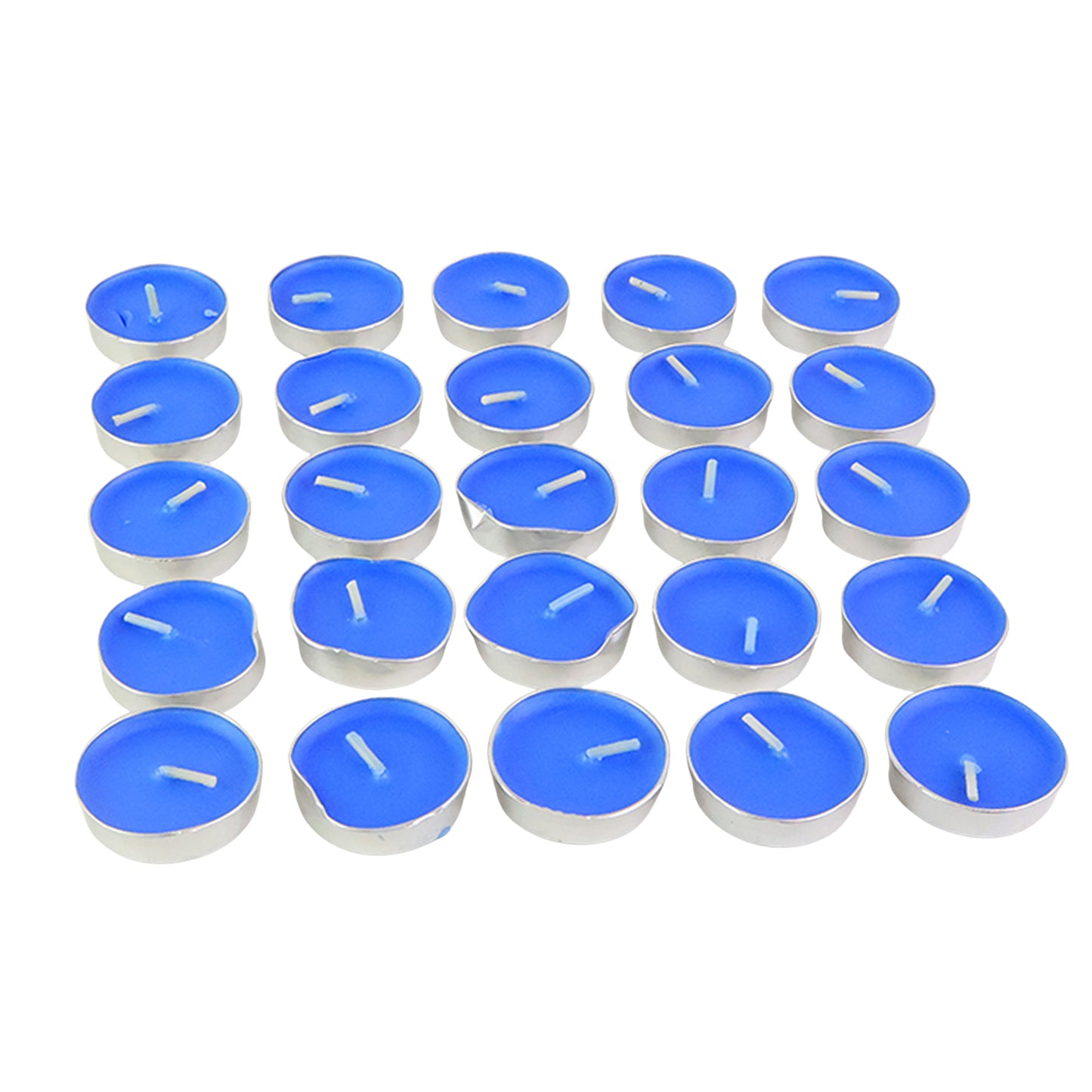 Blue Scented Tea Light Candles - Pack of 25 for Home Decor & Ambiance - Happy Price - Image 2