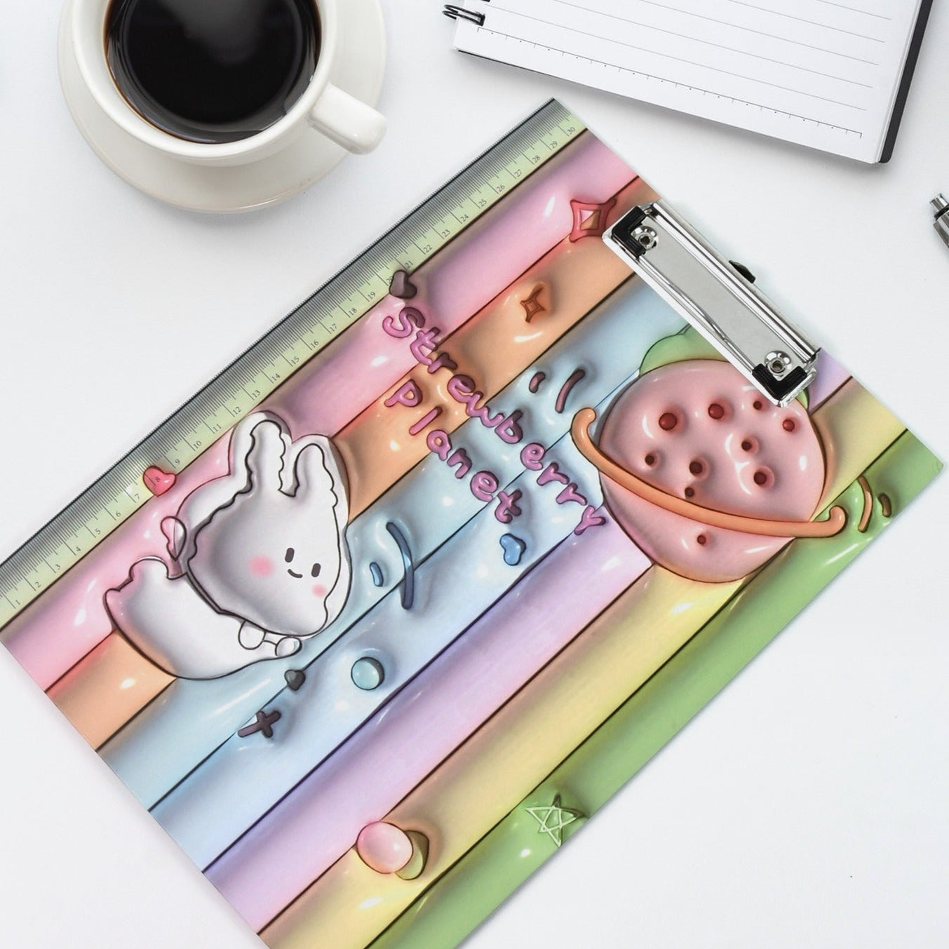 Wooden Paper Clipboard Writing Pad With Clip (1 Pc 3122 Cm) - Happy Price - Image 1