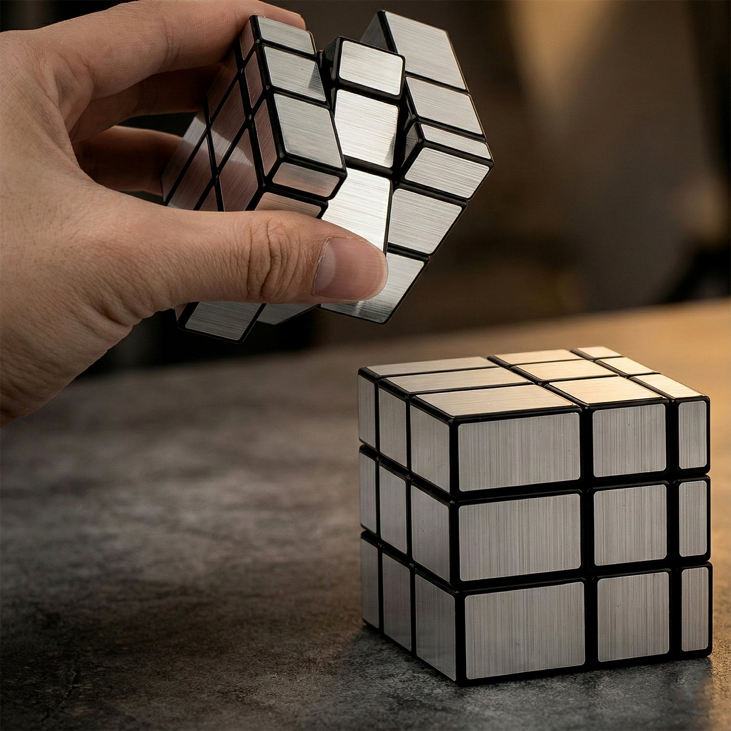 Silver Mirror Cube 3x3 Shape Puzzle Toy for Adults and Kids - Happy Price - Image 7