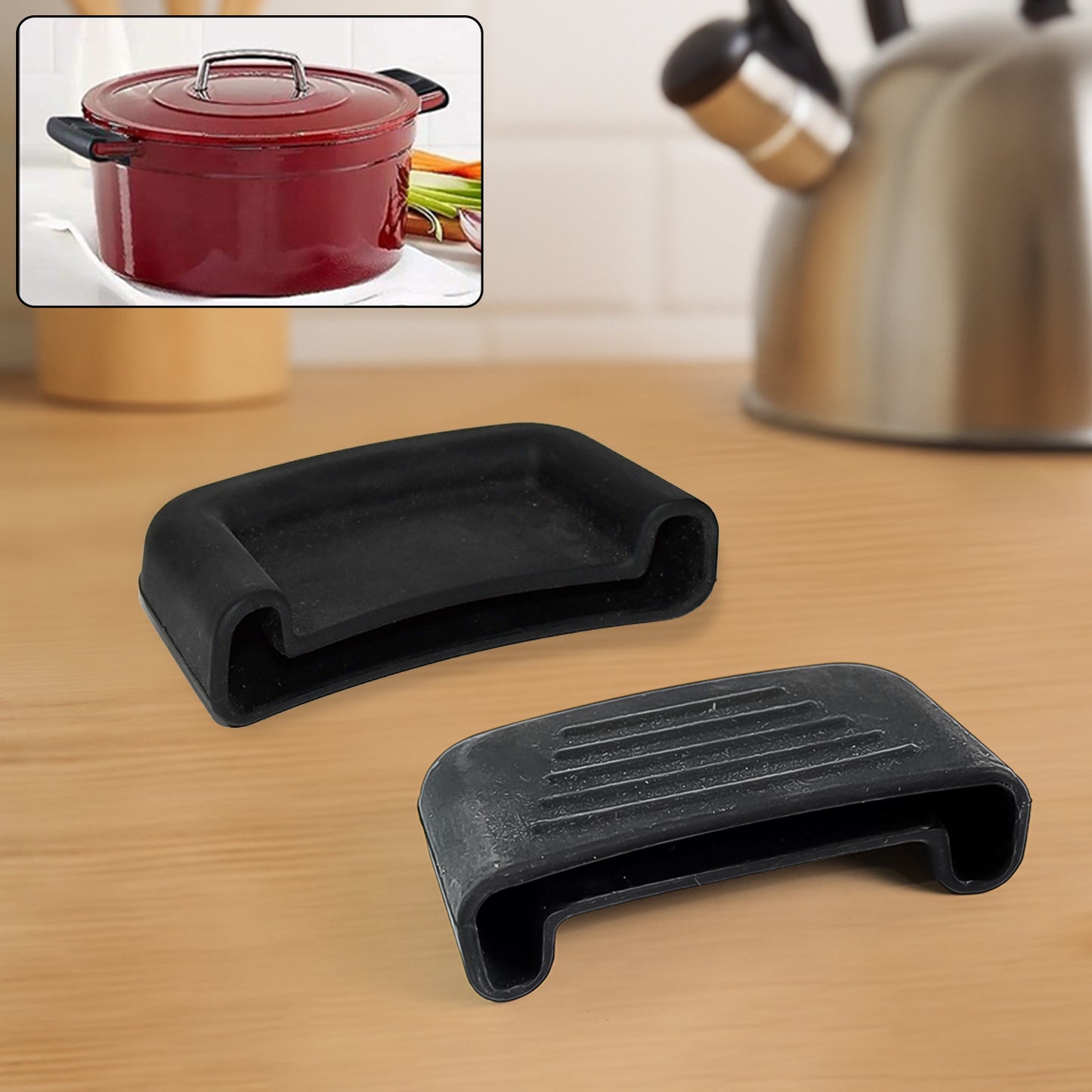 Premium Silicone Heat Resistant Pot Handle Cover For Cookware (1 Pc) - Happy Price - Image 6