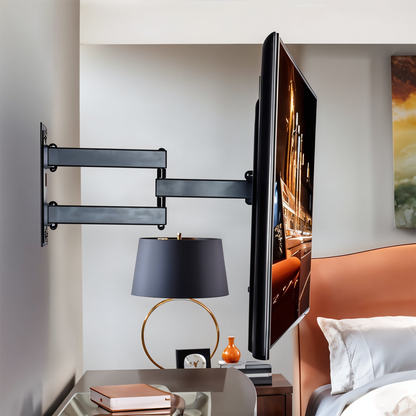Heavy Duty 2655 Inch Full Motion Cantilever Wall Mount Bracket - Happy Price - Image 5