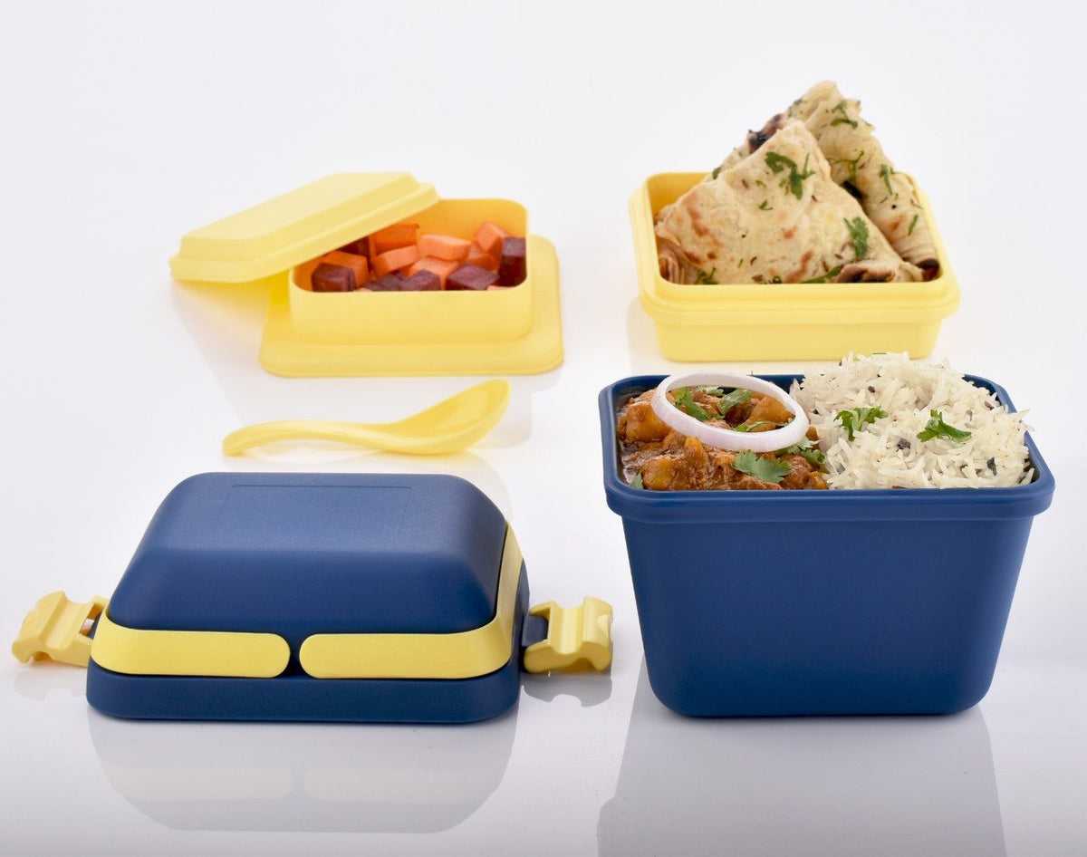 Airtight Lunch Box With Handle Push Lock - Happy Price - Image 1