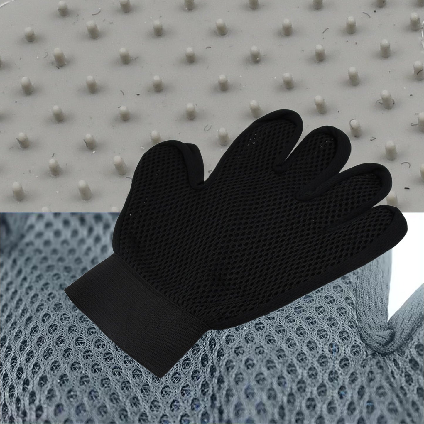 Grey True Touch Gloves Gloves Bathing Tool (1 Pc) - Happy Price - Image 3