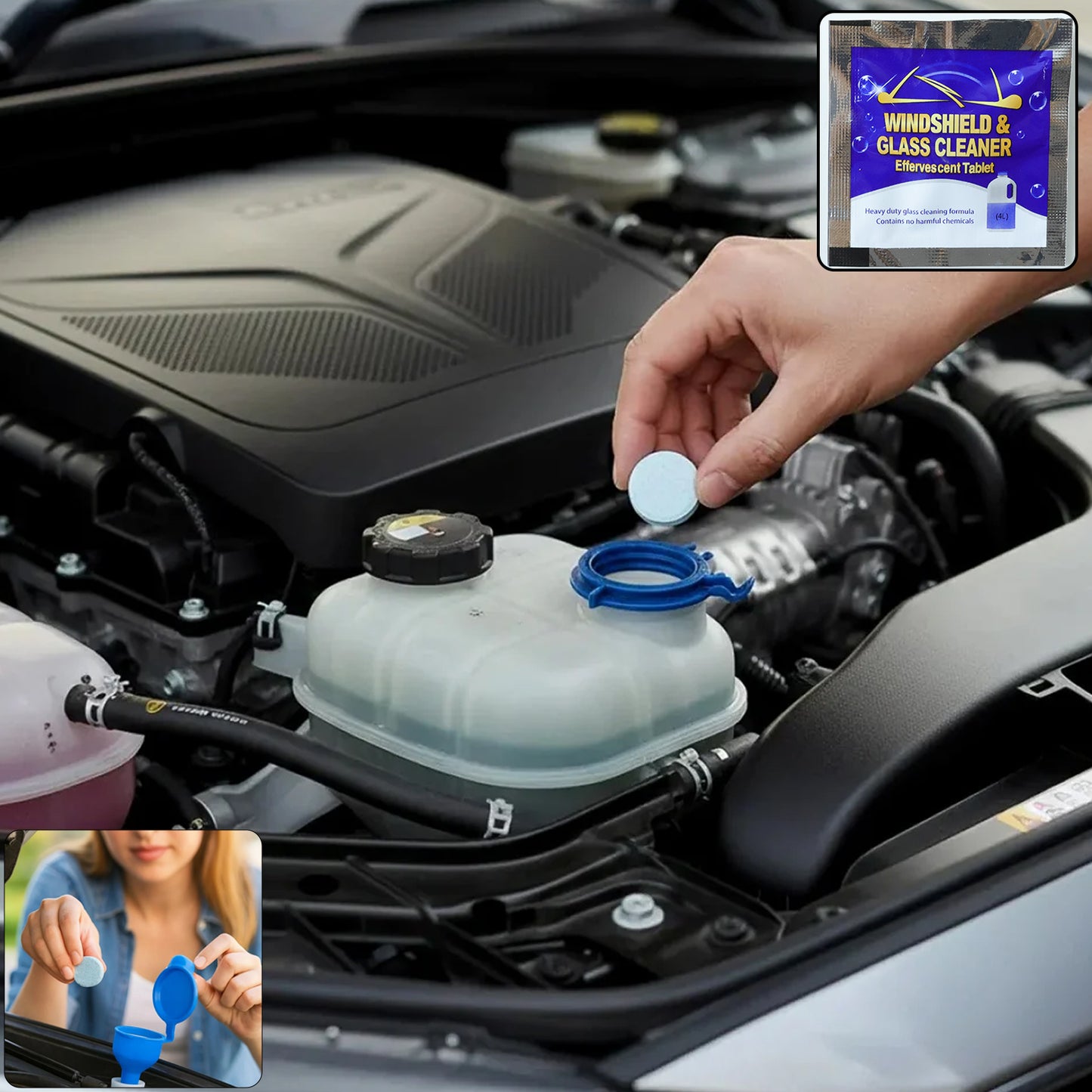 Car Windshield Washer Fluid Effervescent Tablet - 1 Pc - Great Price - Image 2