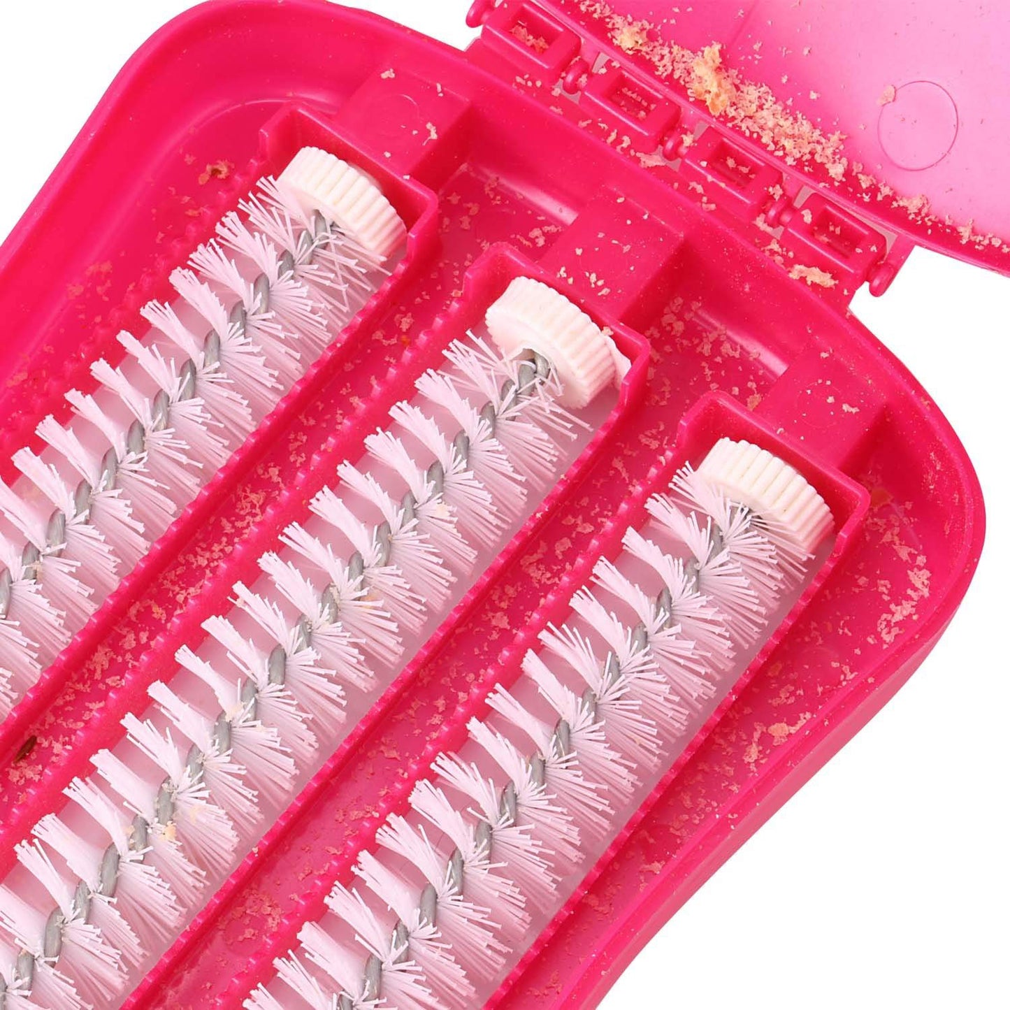 Plastic Handheld Carpet Roller Brush Cleaning With Dust Crumb Collector Wet And Dry Brush - Happy Price - Image 4