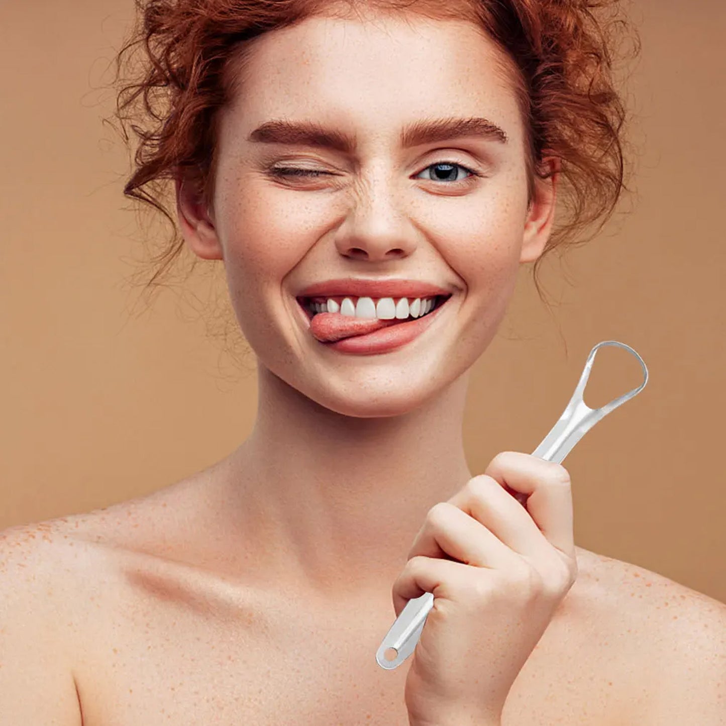 Stainless Steel Tongue Scraper Tongue Cleaners (1pc With Metal Case) - Happy Price - Image 5