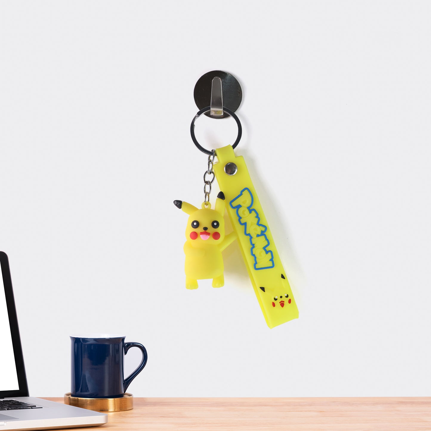 Cute Cartoon Silicone 3d Key Chain With Metal Hook Strap (Pack Of 1) - Happy Price - Image 4