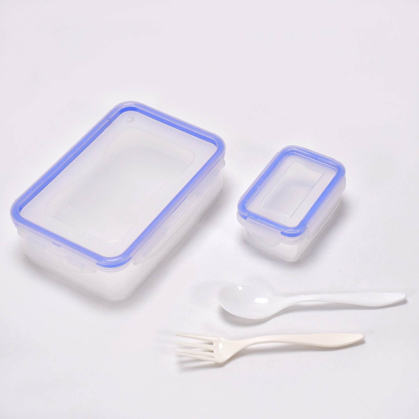 Airtight Food Container Set with 4-Side Locks & Inner Compartment - Happy Price - Image 2