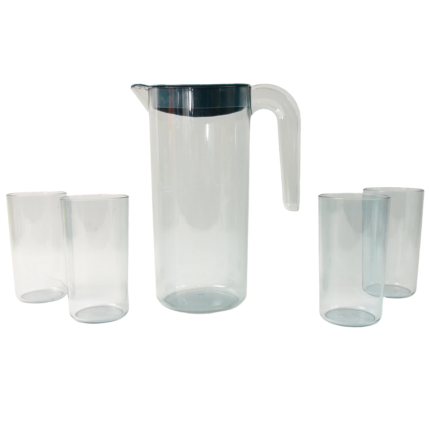 Apex Crystal Premium Jug With Lid 4 Pcs Glass (1500 Ml 300 Ml Approx 5 Pcs Set) - Happy Price - Image 4
